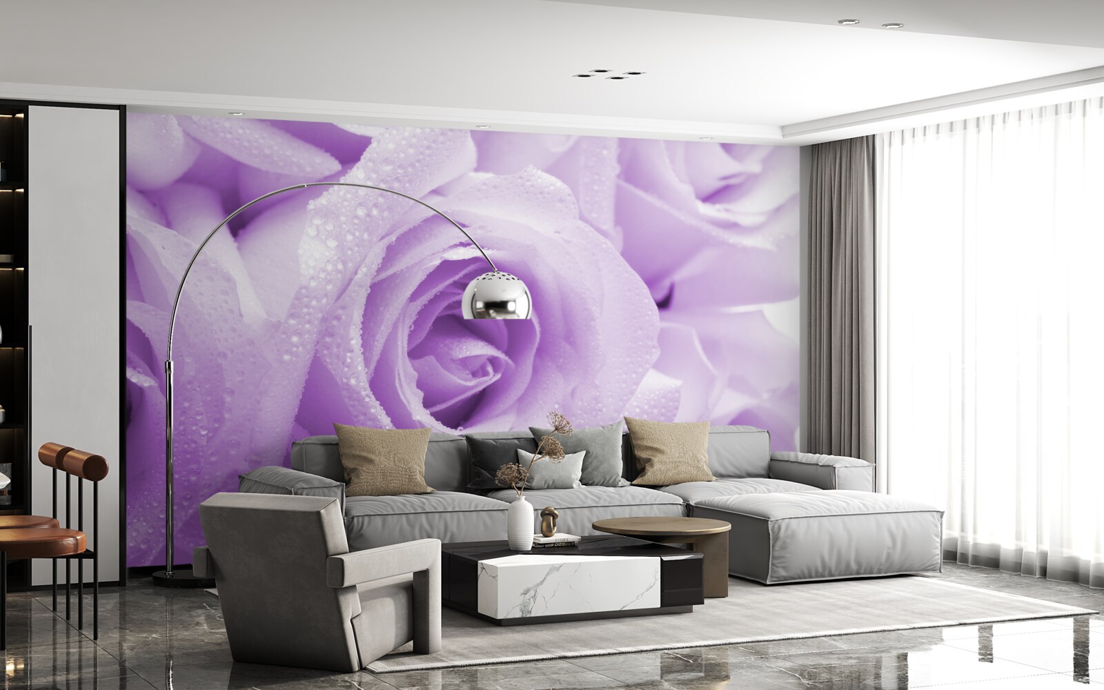 Fototapeta kytica jemných orgovánových ruží