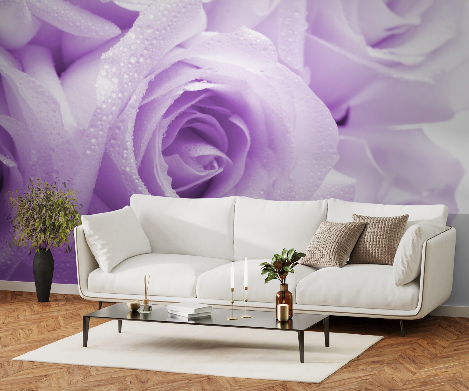 Fototapeta kytica jemných orgovánových ruží