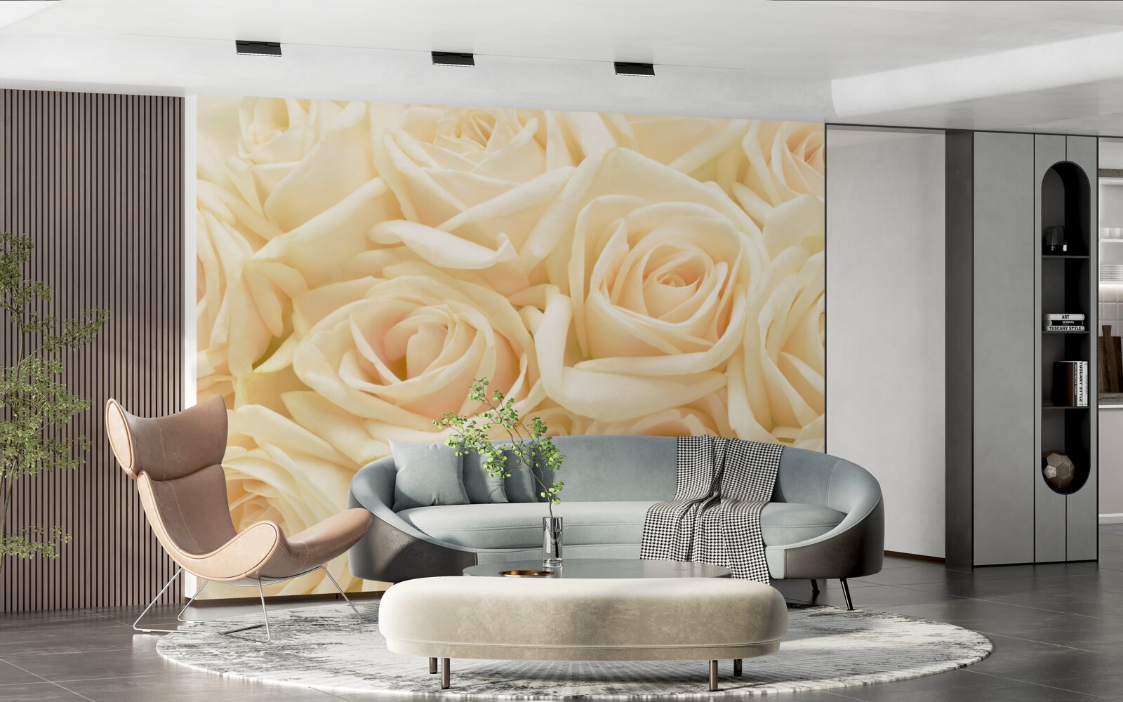 Fototapeta kytica krémových ruží