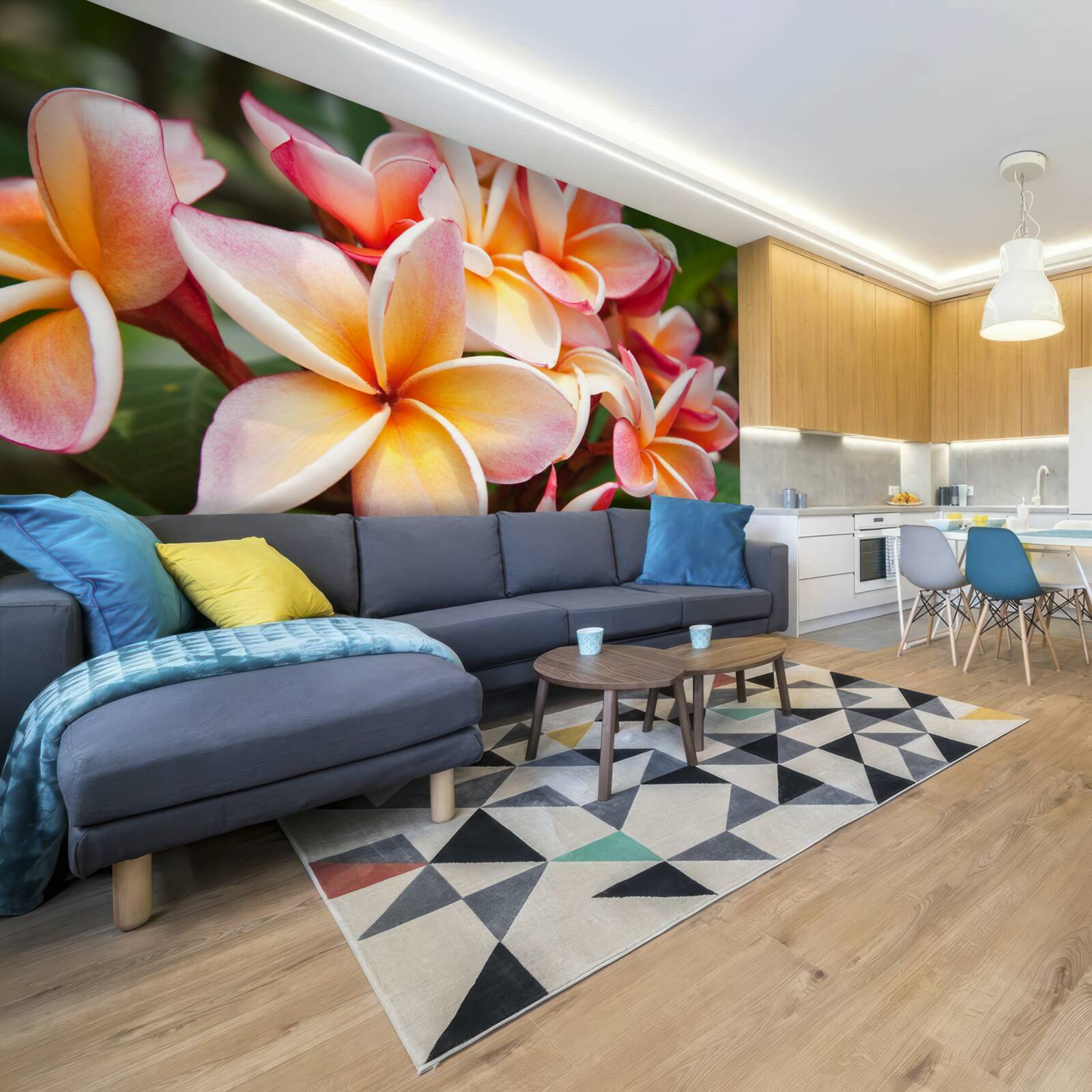 Fototapeta frangipani s atraktívnymi kvetmi