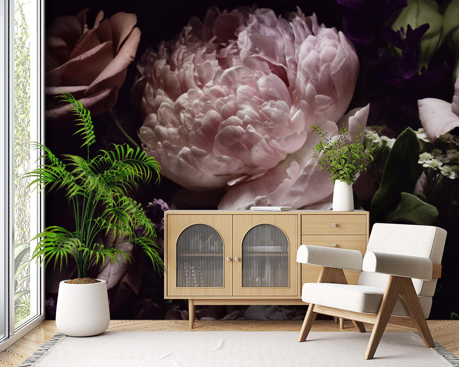 Fototapeta sada retro ruží