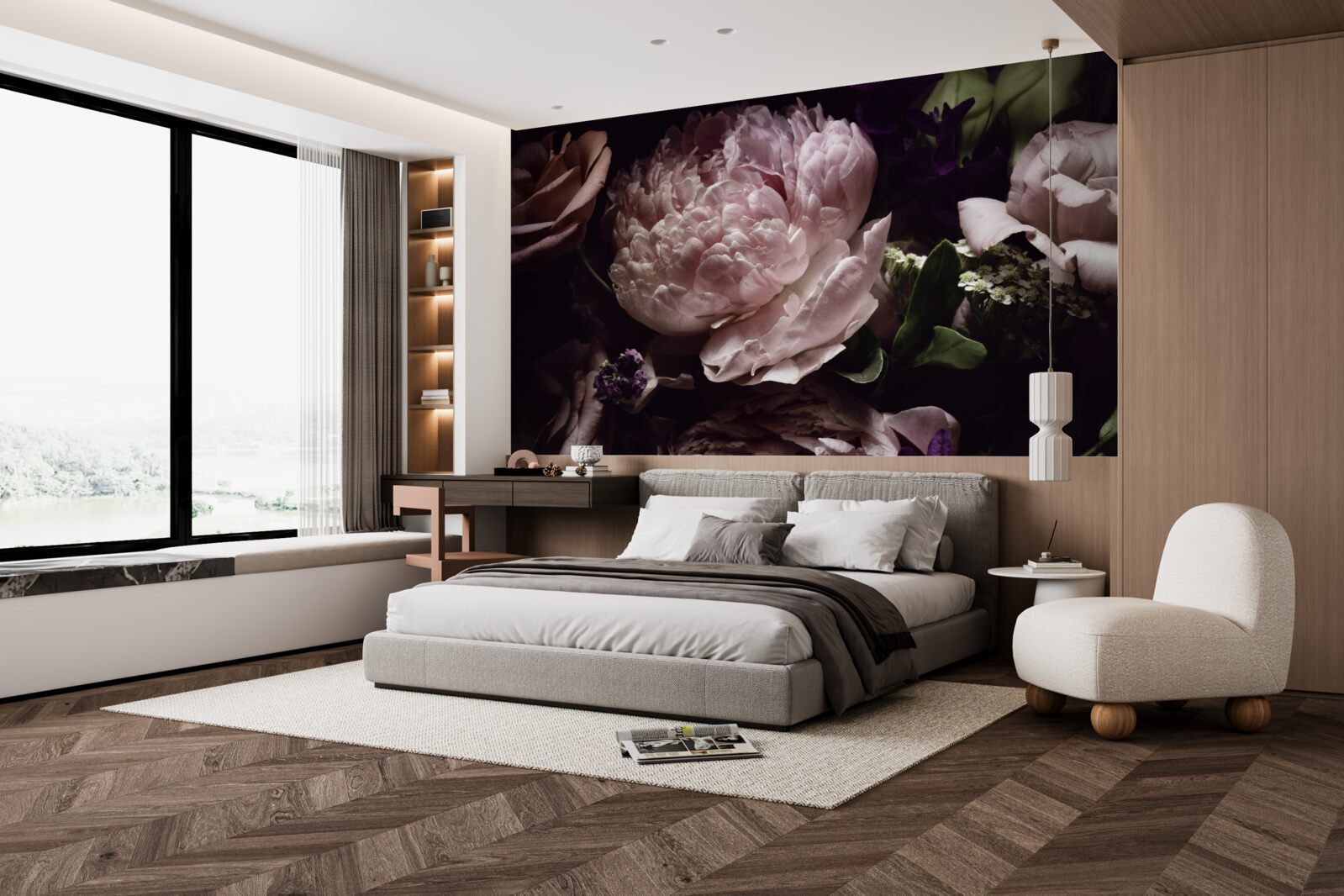 Fototapeta sada retro ruží