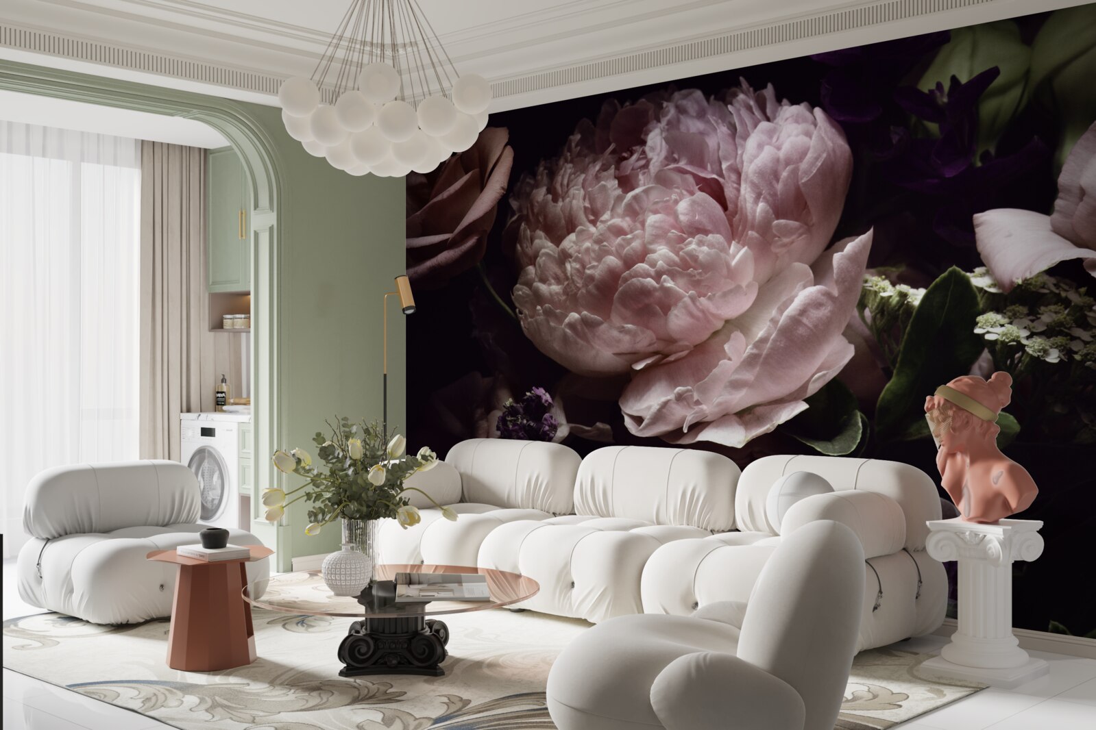 Fototapeta sada retro ruží