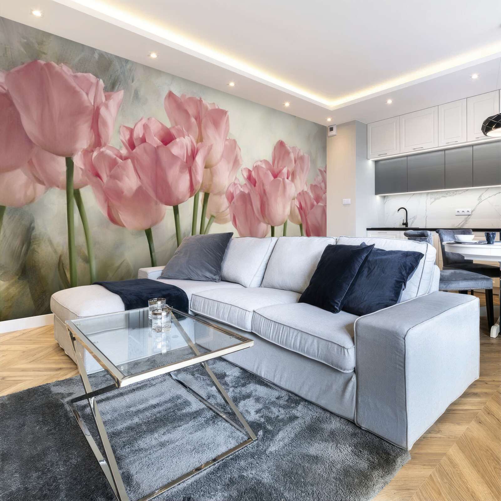 Fototapeta jemné ružové tulipány