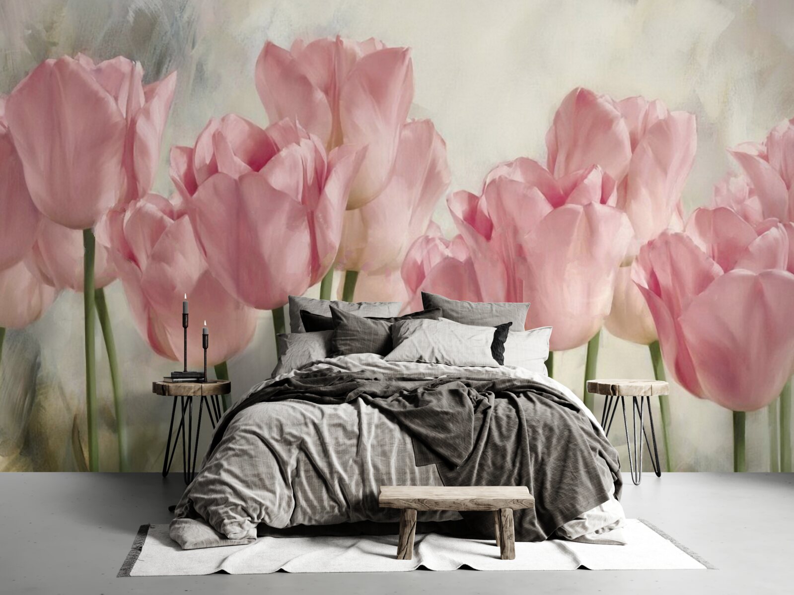 Fototapeta jemné ružové tulipány