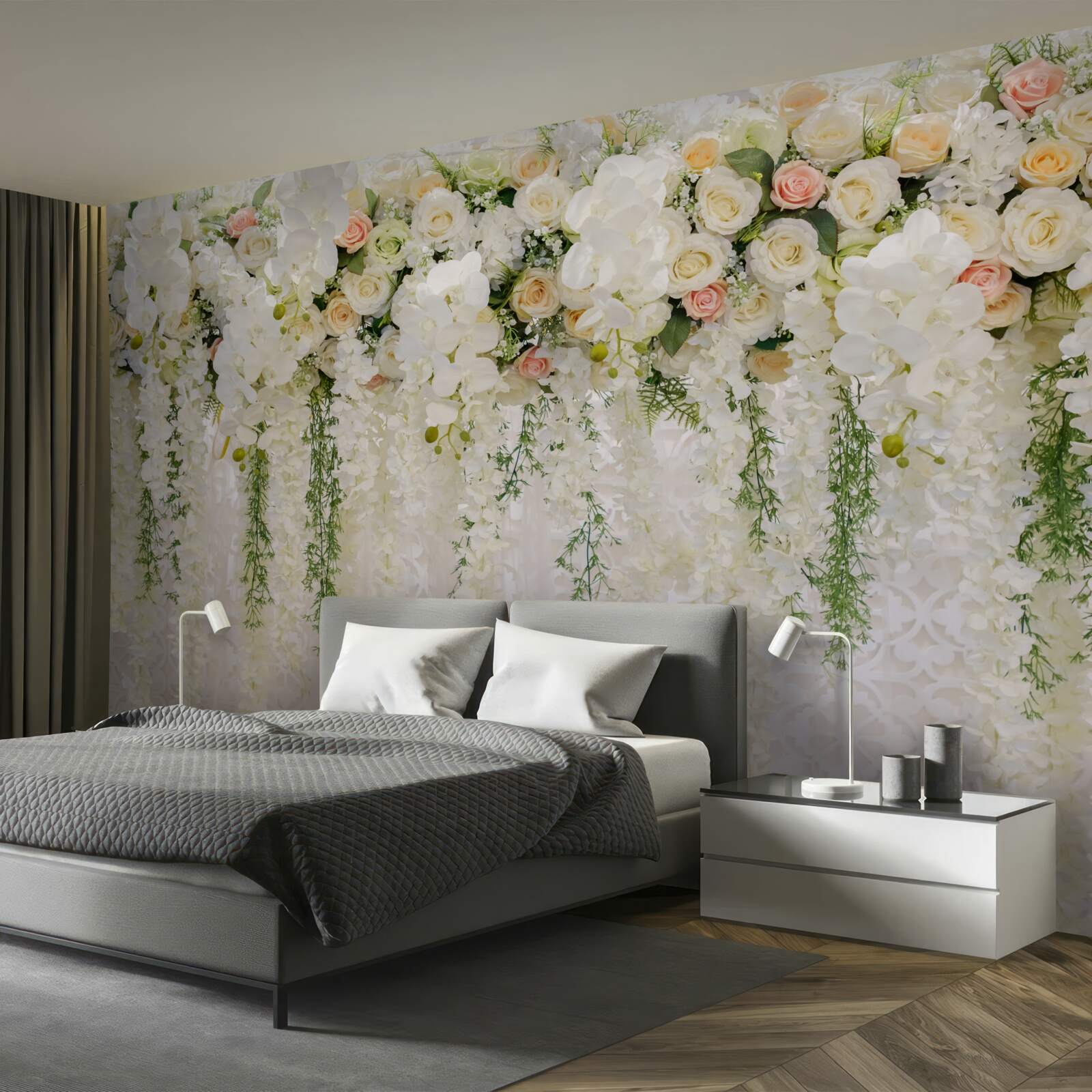 Fototapeta zloženie jemných kvetov orchideí