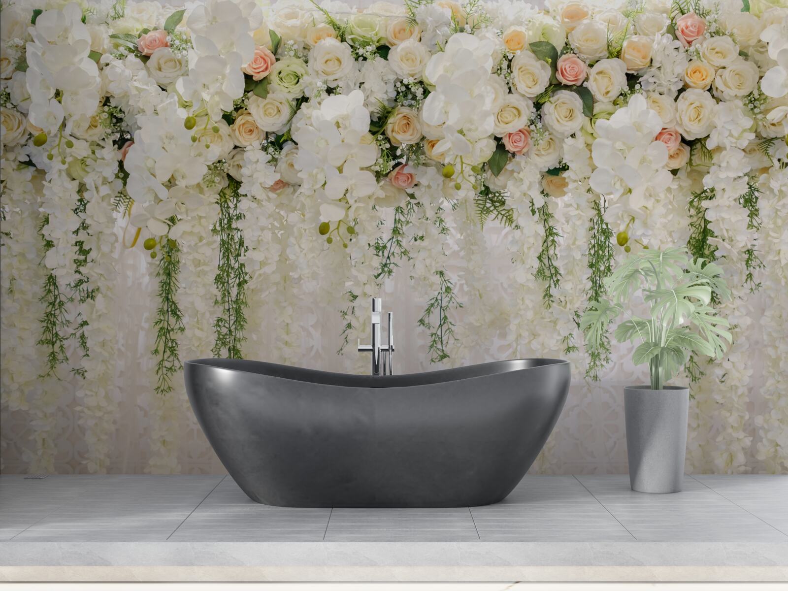 Fototapeta zloženie jemných kvetov orchideí