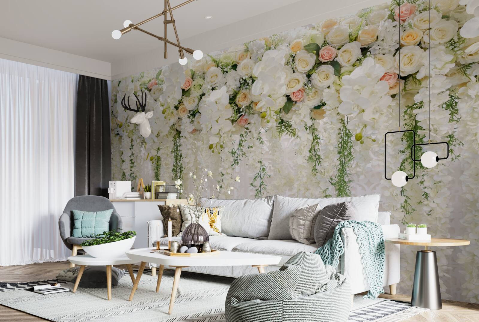 Fototapeta zloženie jemných kvetov orchideí