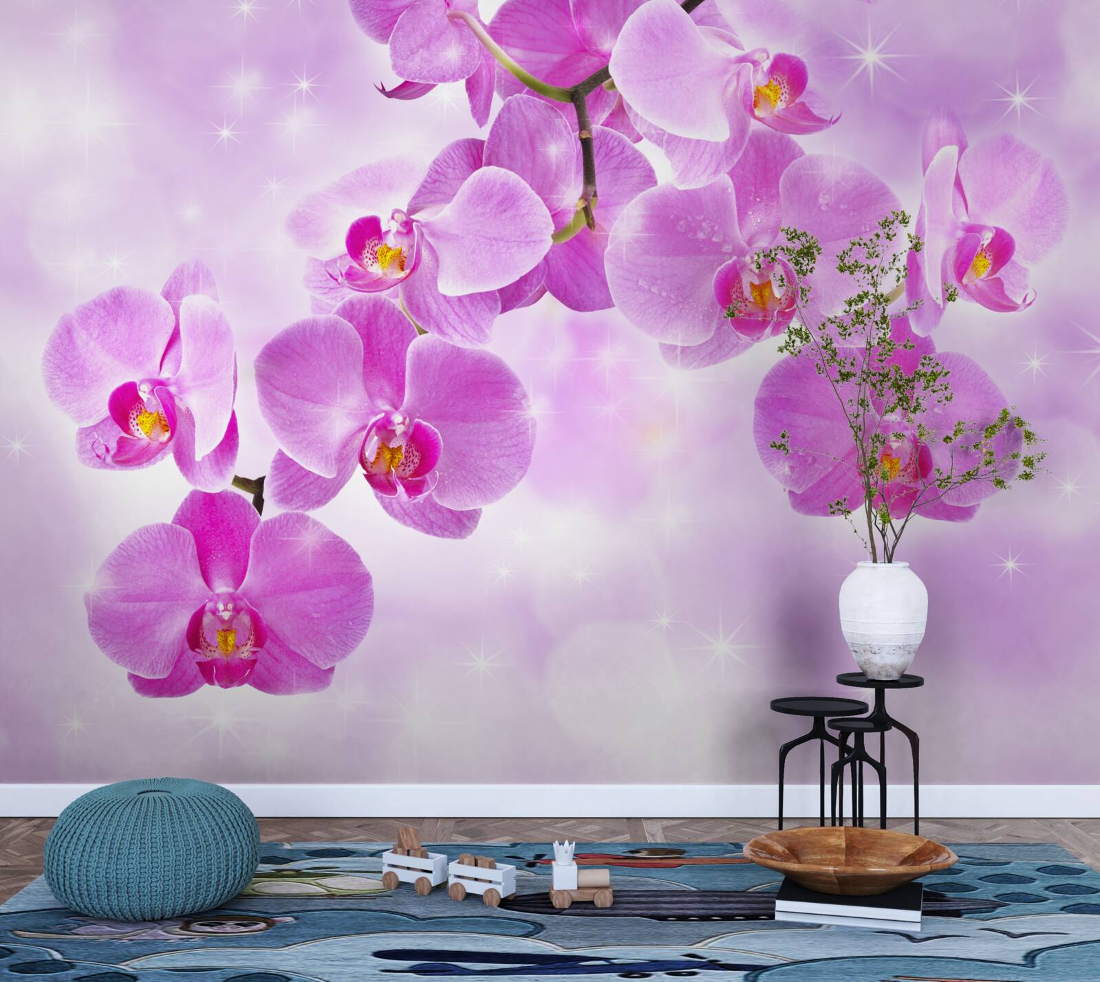Fototapeta fialové orchidey visia
