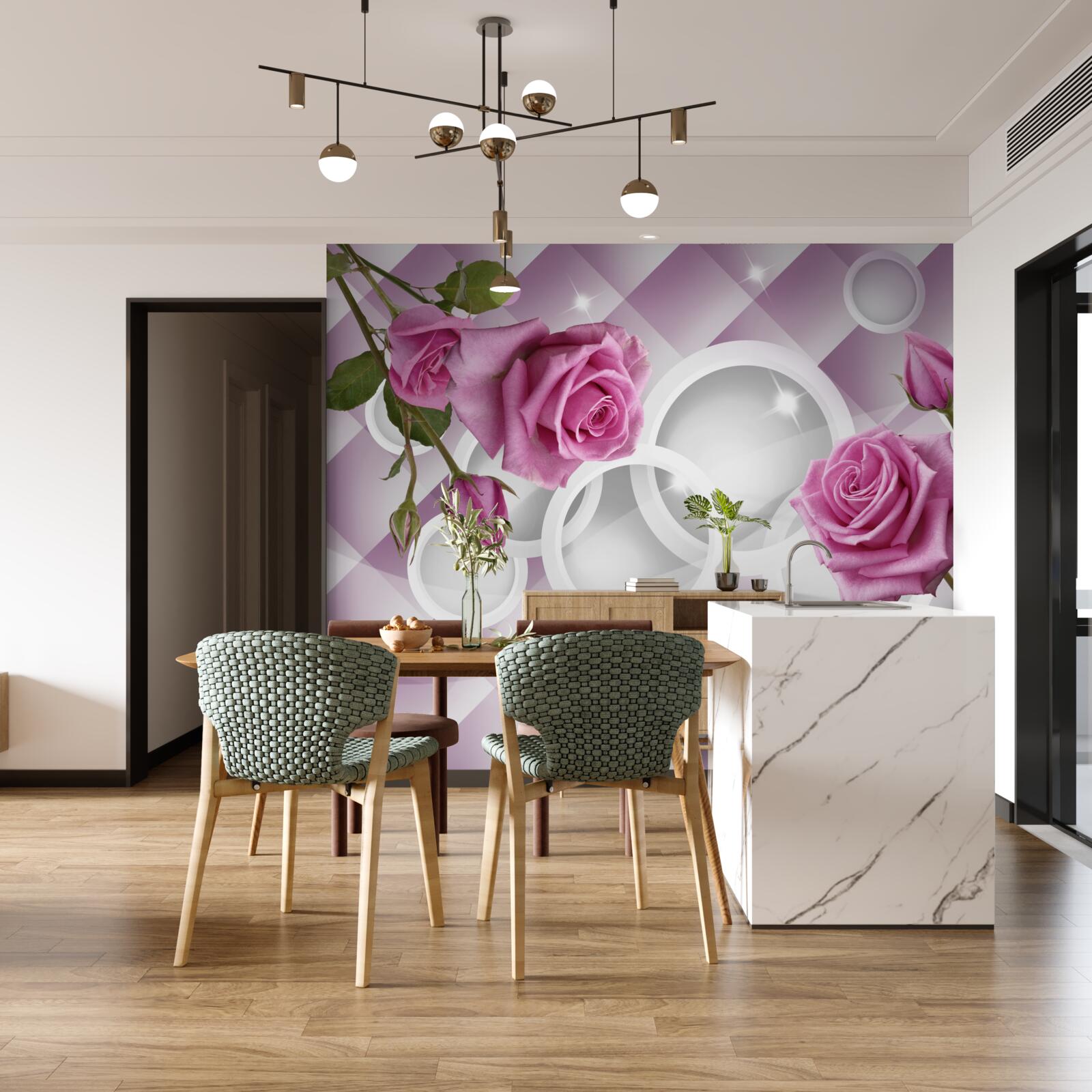 Fototapeta orgovánové ruže na nejednoznačnom pozadí