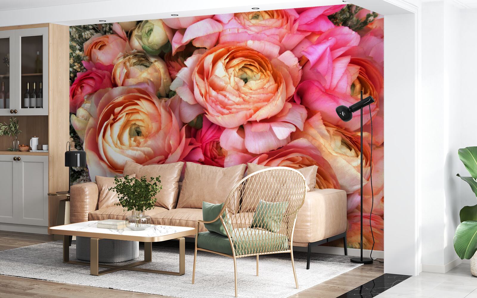 Fototapeta pivonky so širokou škálou farieb