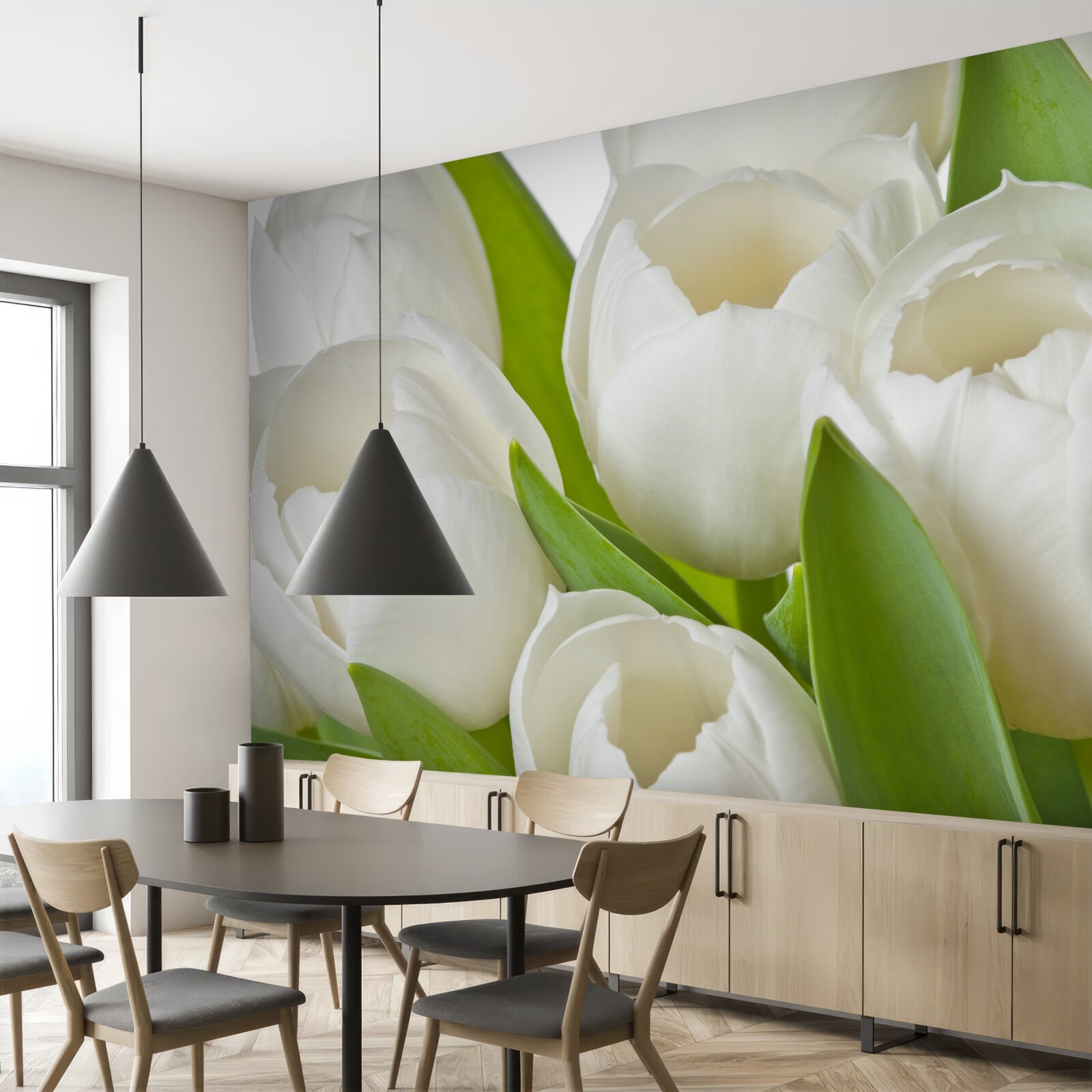 Fototapeta nádherné svetlé tulipány