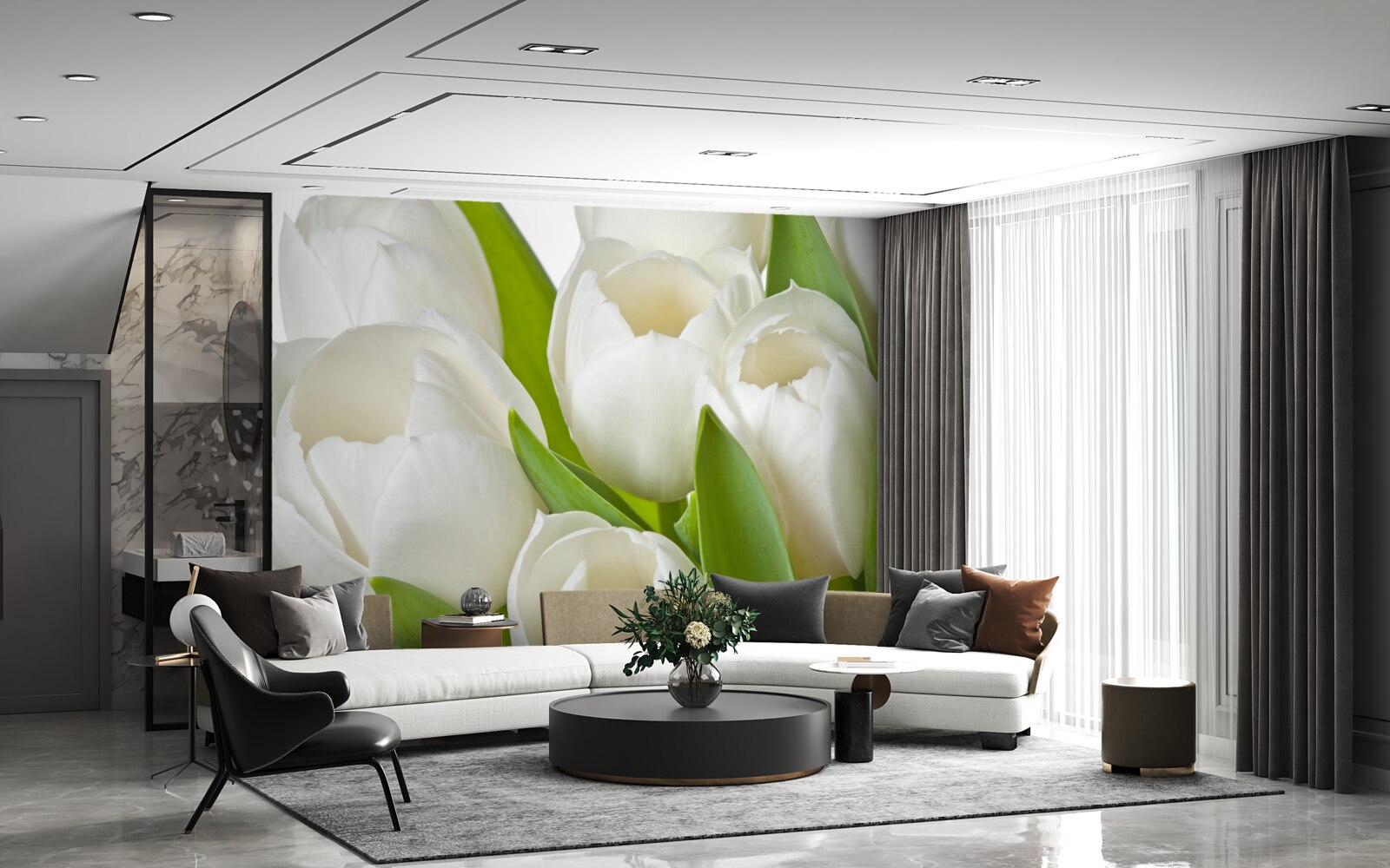 Fototapeta nádherné svetlé tulipány