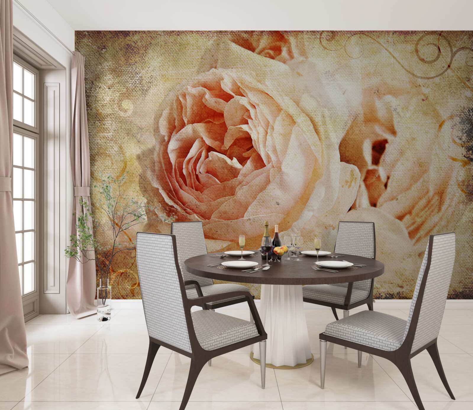 Fototapeta vintage ruže