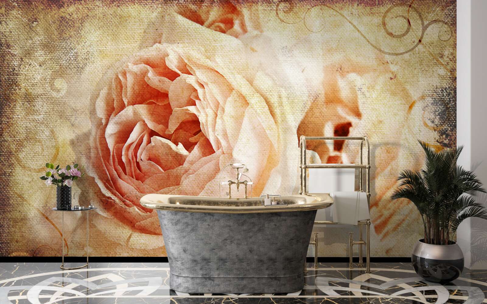 Fototapeta vintage ruže