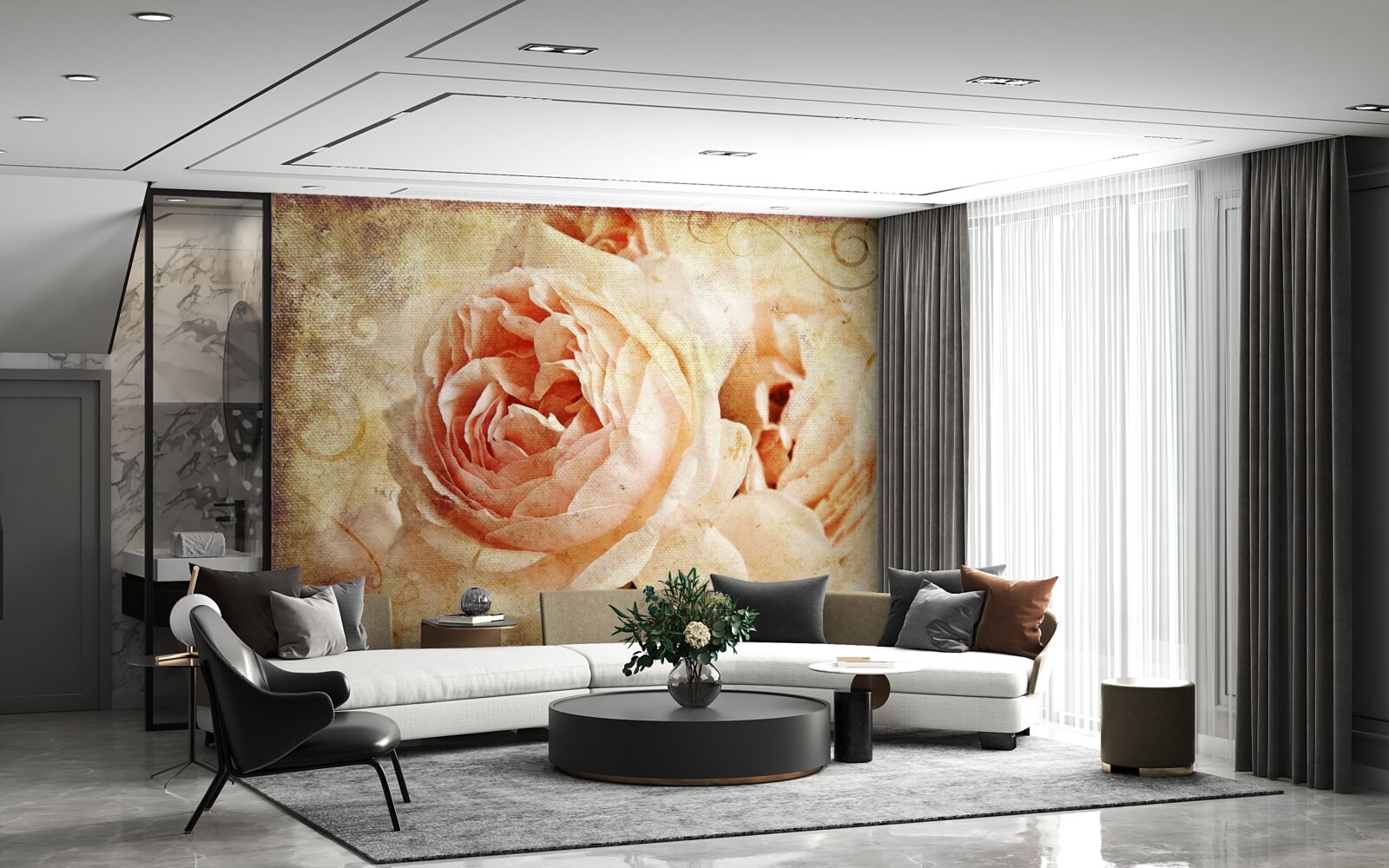 Fototapeta vintage ruže