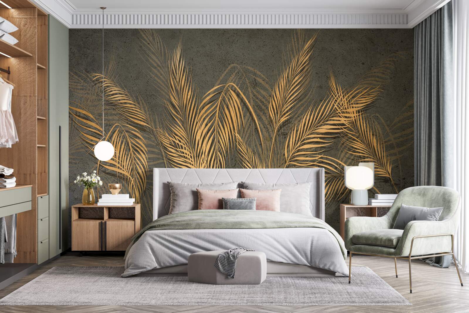 Fototapeta perie klasov prosa v zlatom svetle