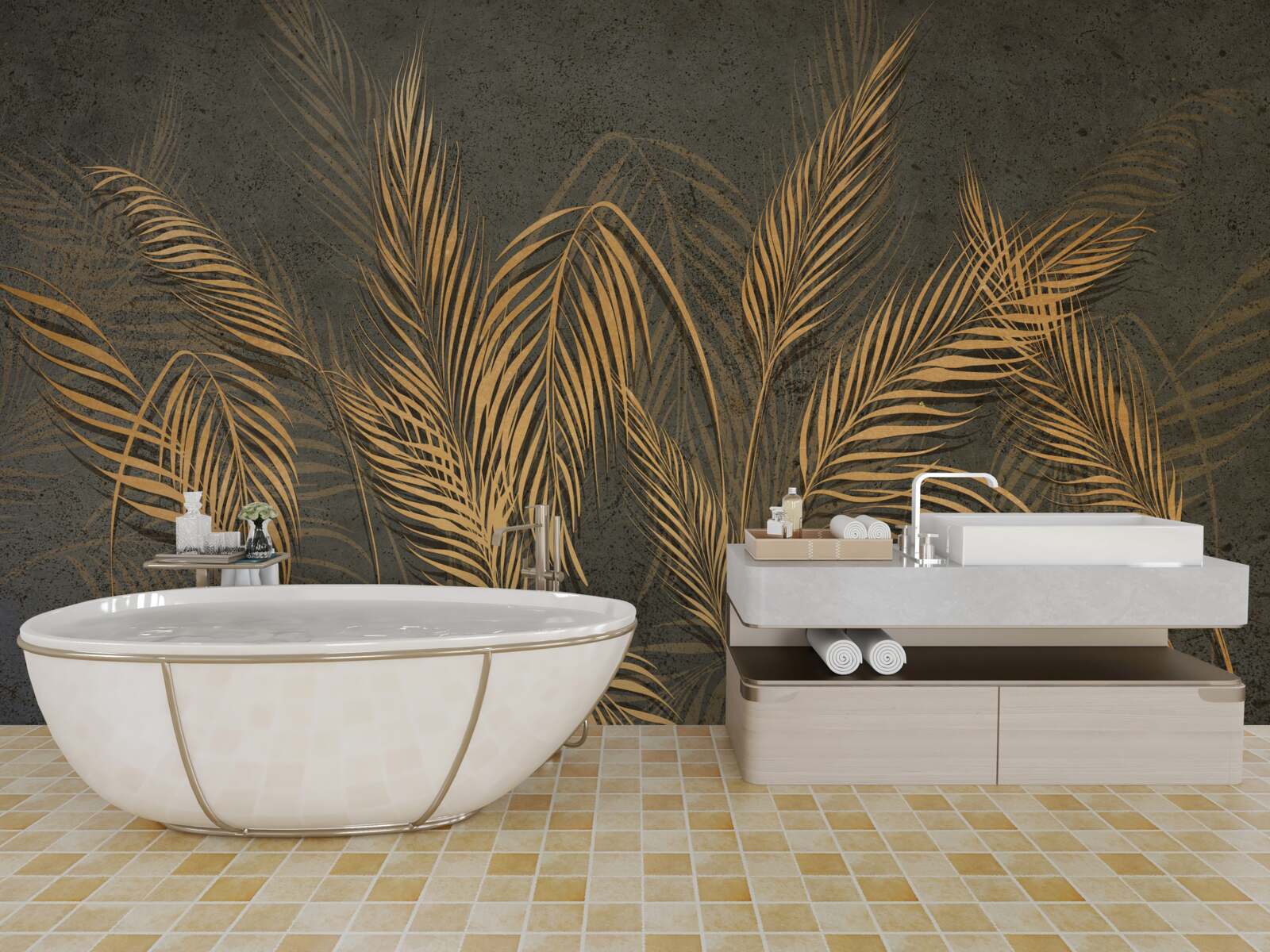 Fototapeta perie klasov prosa v zlatom svetle