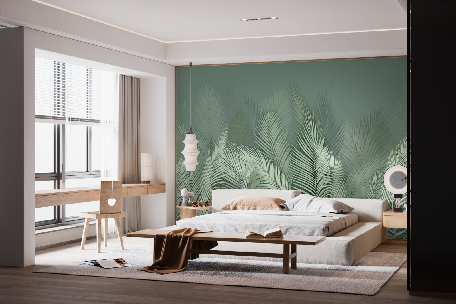 Fototapeta zelené palmové listy