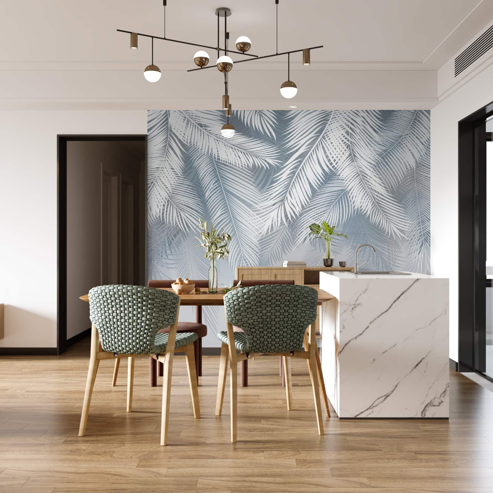 Fototapeta perie podobné, visiace listy