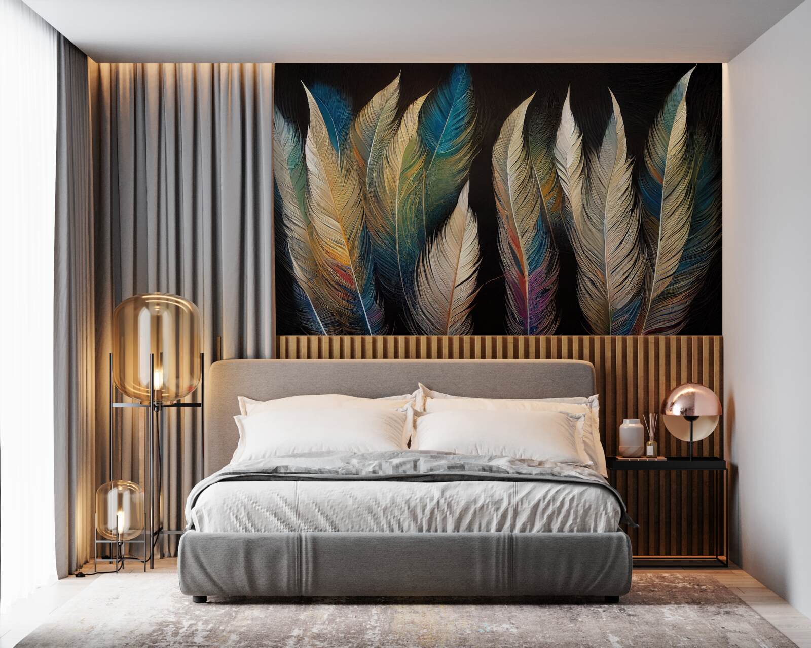 Fototapeta konštrukcia z vtáčieho peria