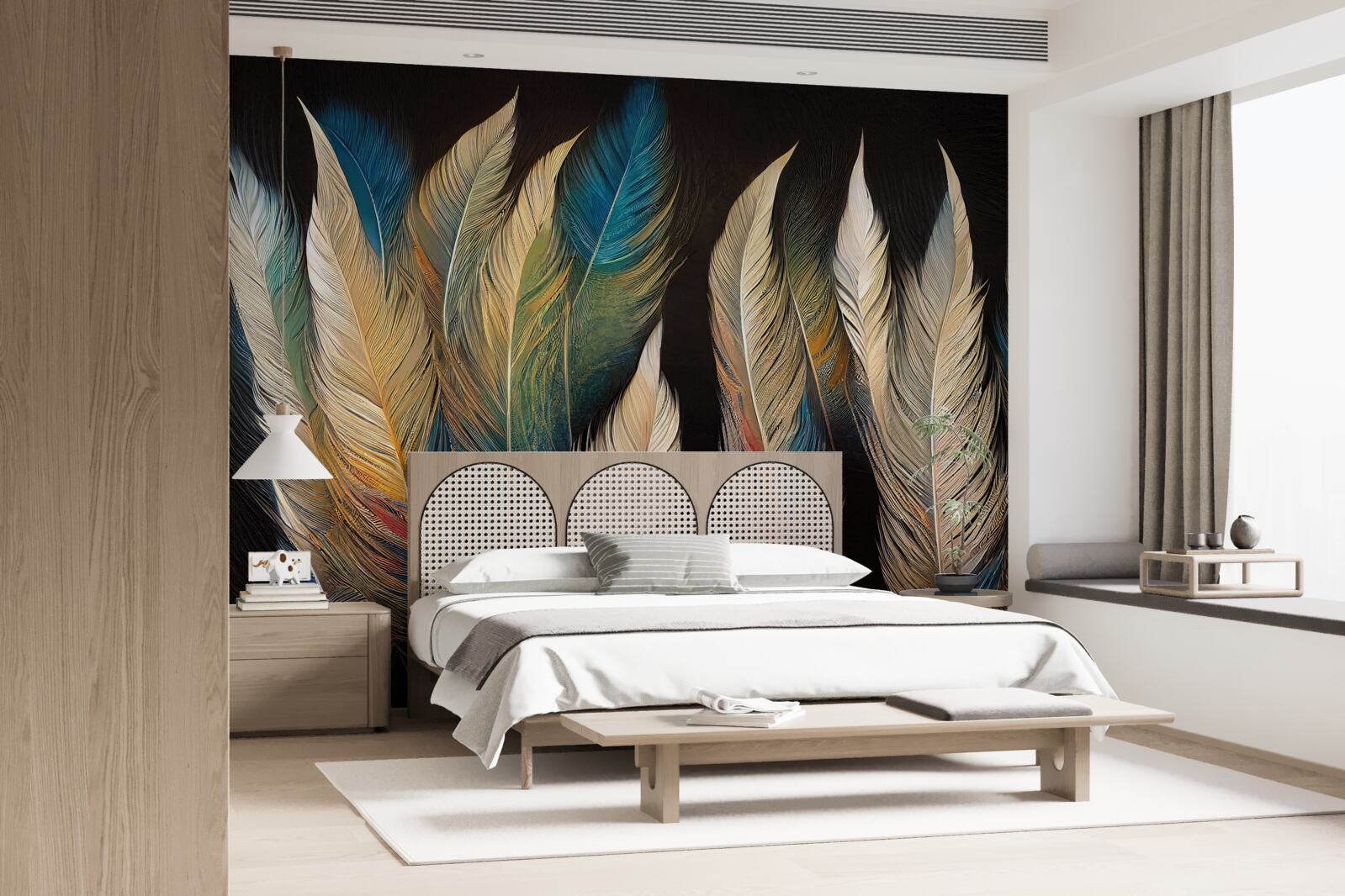 Fototapeta konštrukcia z vtáčieho peria