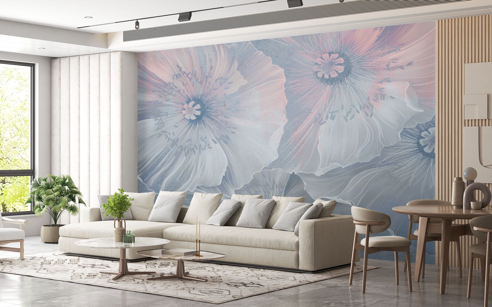 Fototapeta obrázok na pozadí s makom meniacim farbu ako chameleóny