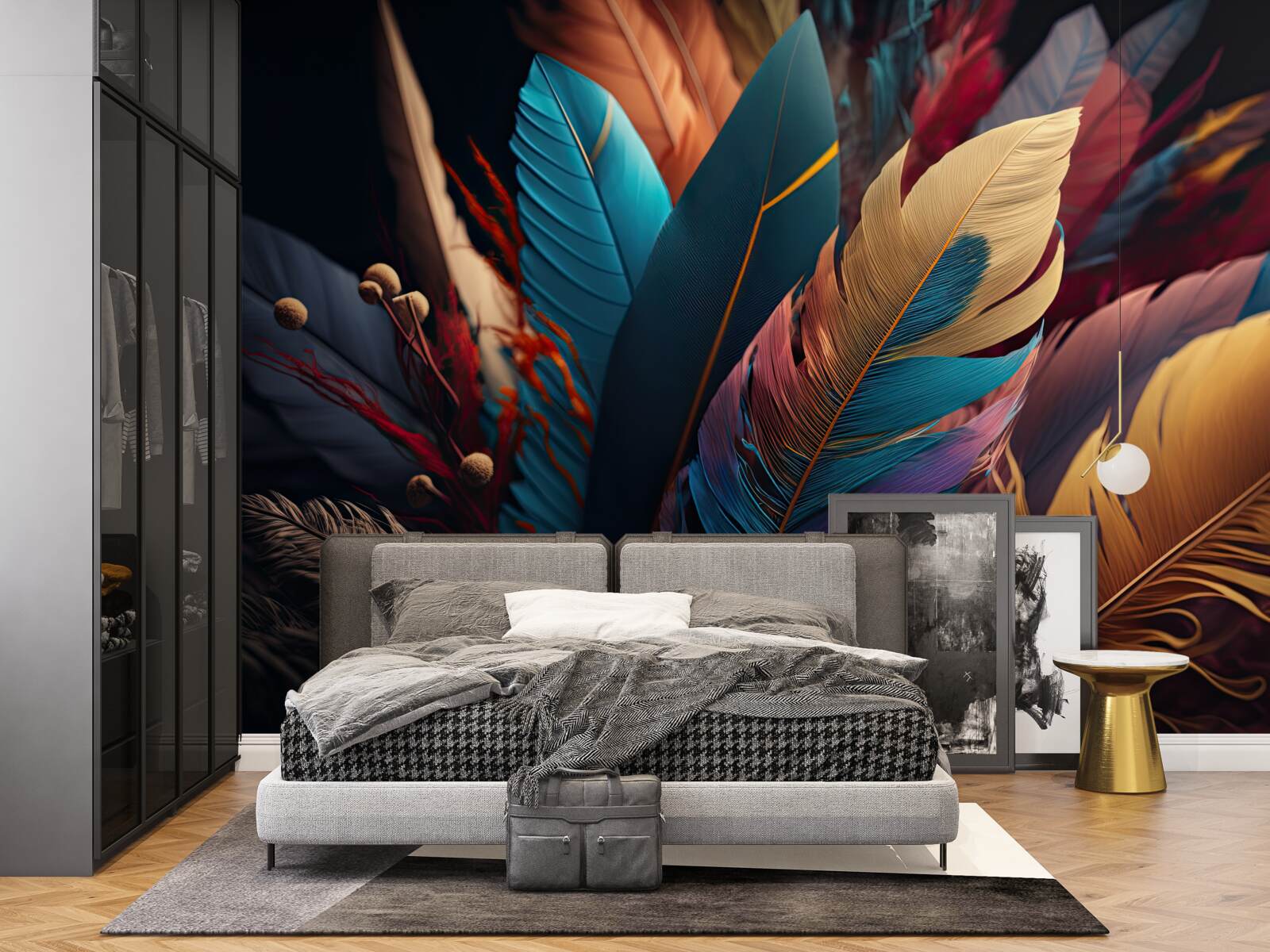 Fototapeta extravagantné abstraktné operenie