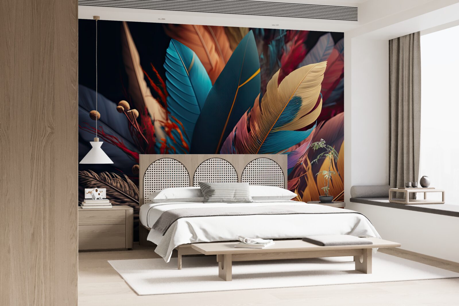 Fototapeta extravagantné abstraktné operenie