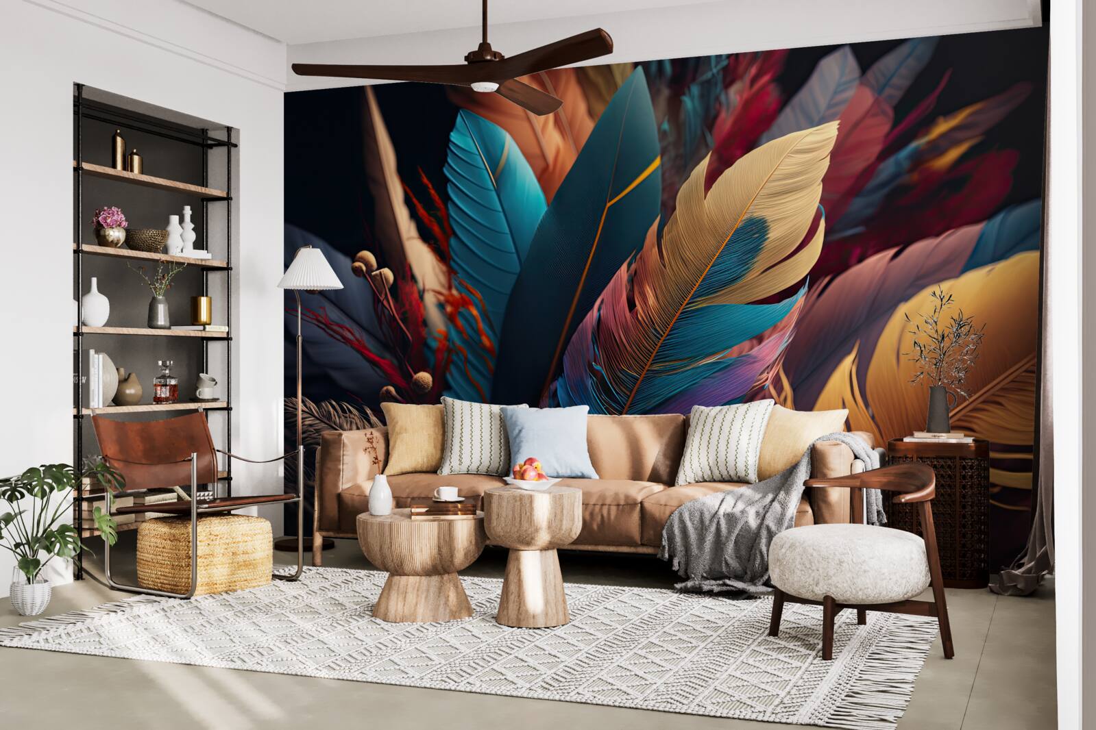 Fototapeta extravagantné abstraktné operenie