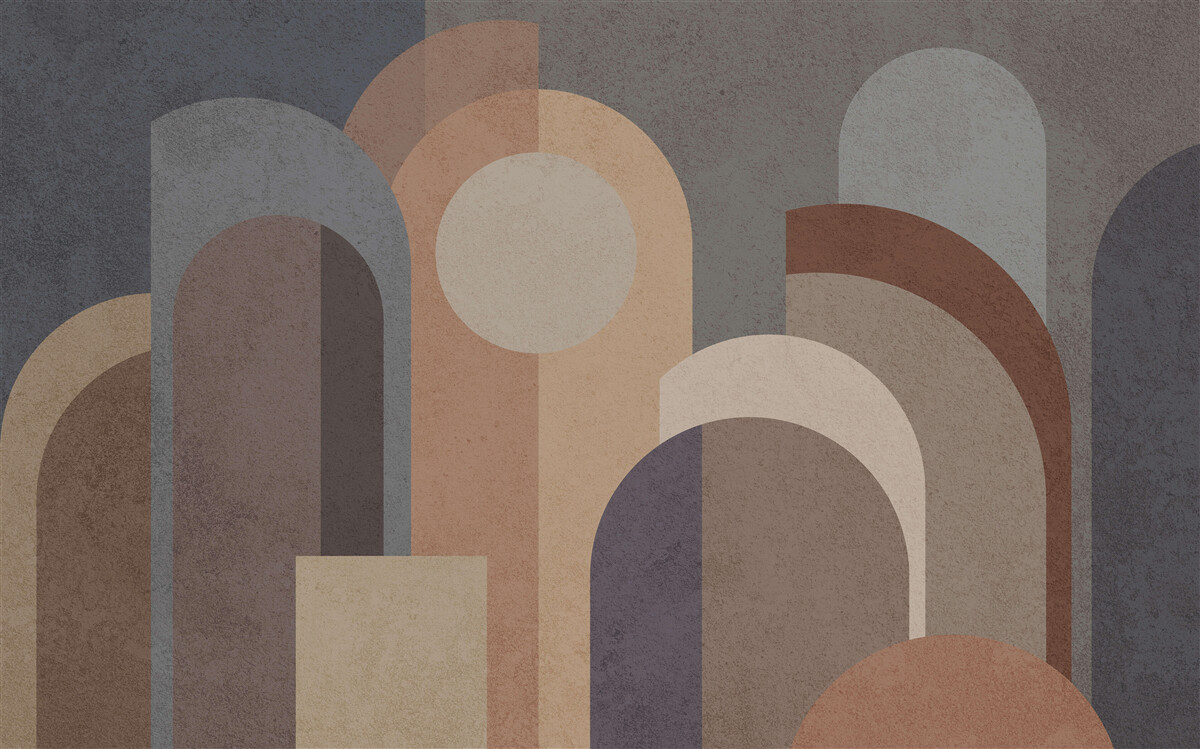 Fototapeta abstraktný obraz jesenného lesa za súmraku