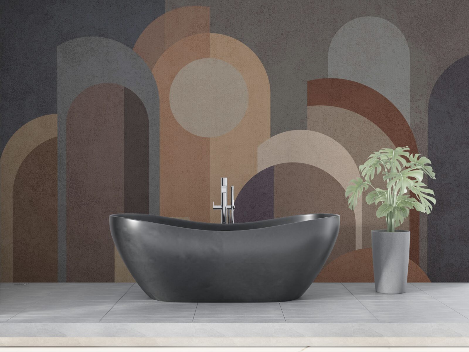 Fototapeta abstraktný obraz jesenného lesa za súmraku