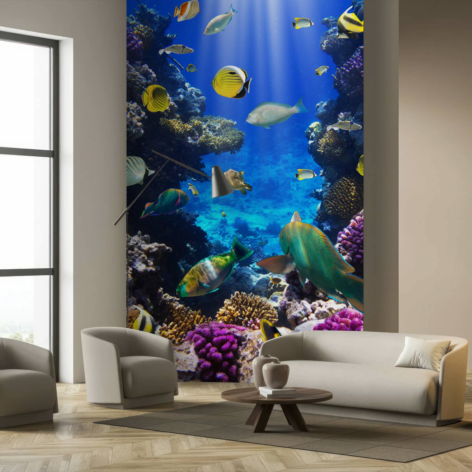Fototapeta ryby v oceánskych koralových útesoch