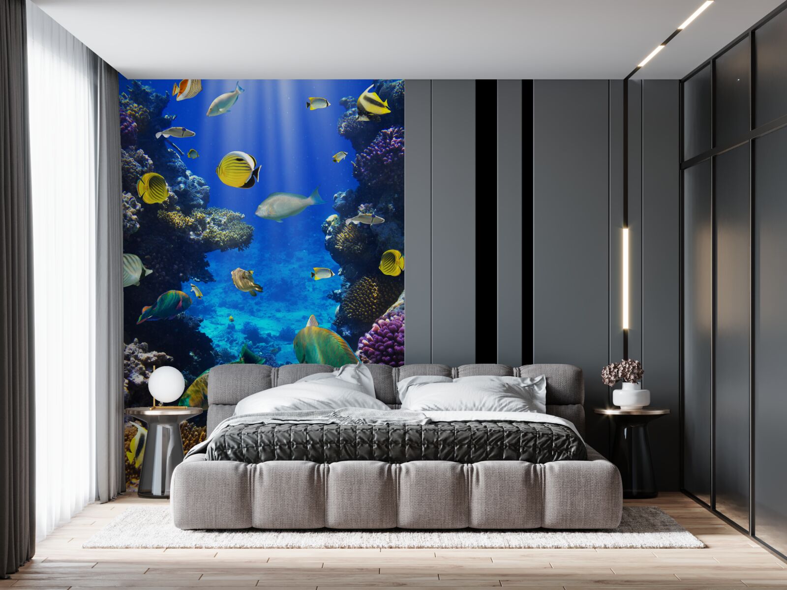 Fototapeta ryby v oceánskych koralových útesoch