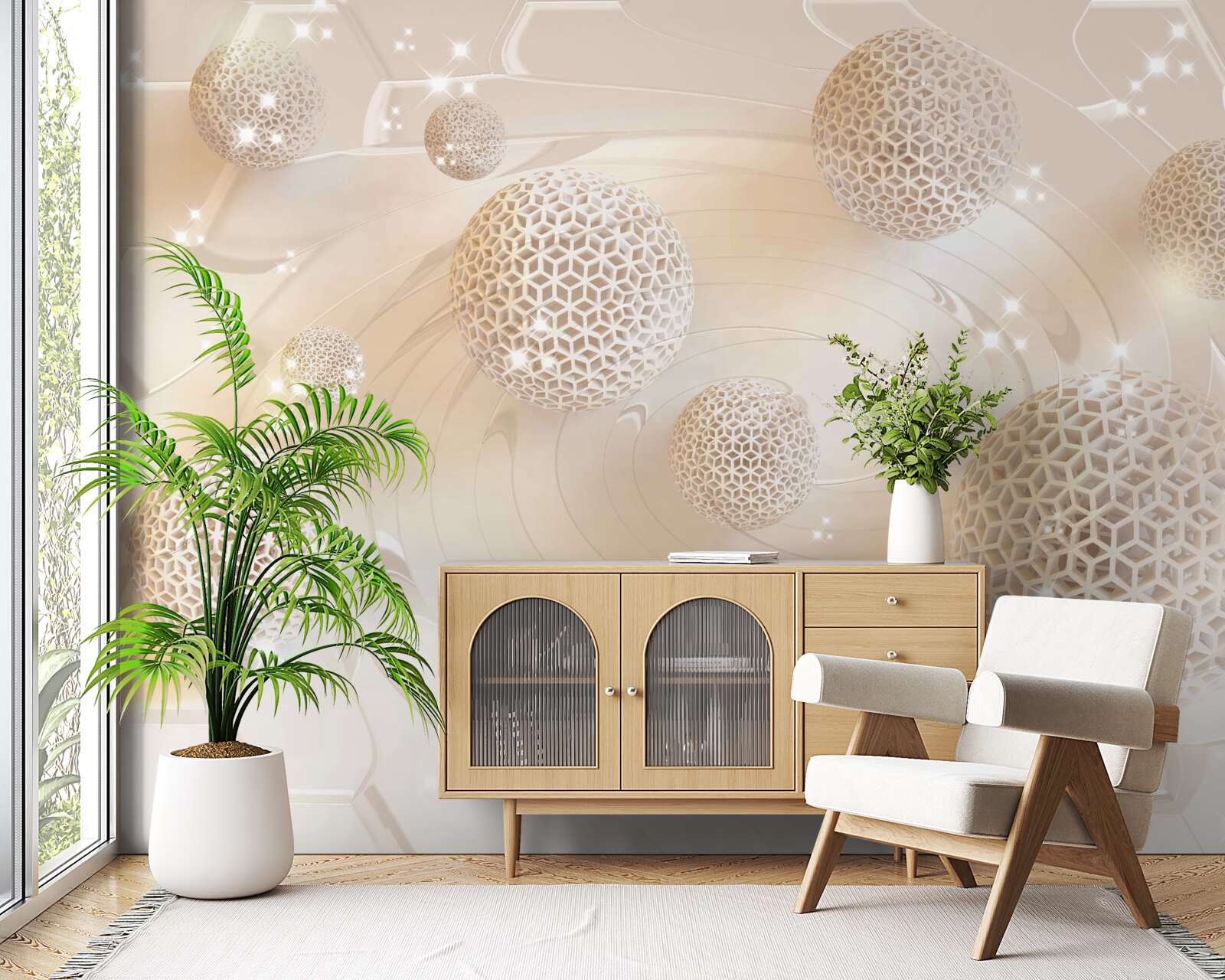 Fototapeta gule sa točia v zlatej žiare