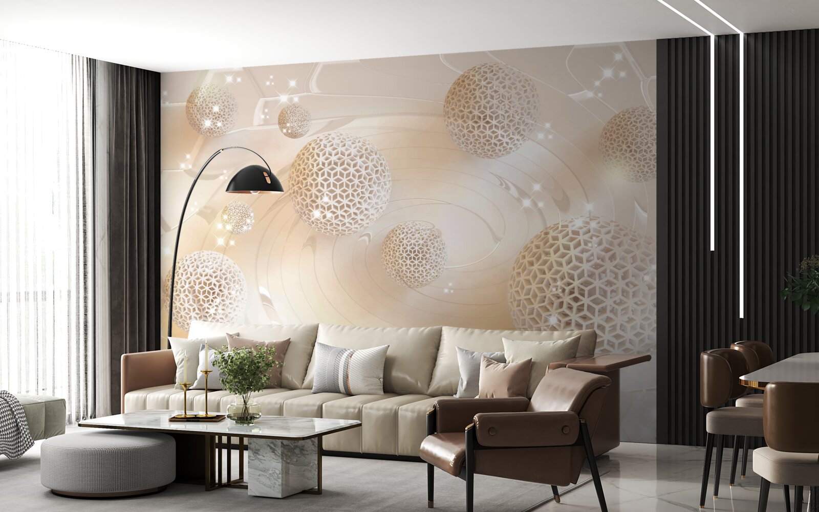 Fototapeta gule sa točia v zlatej žiare