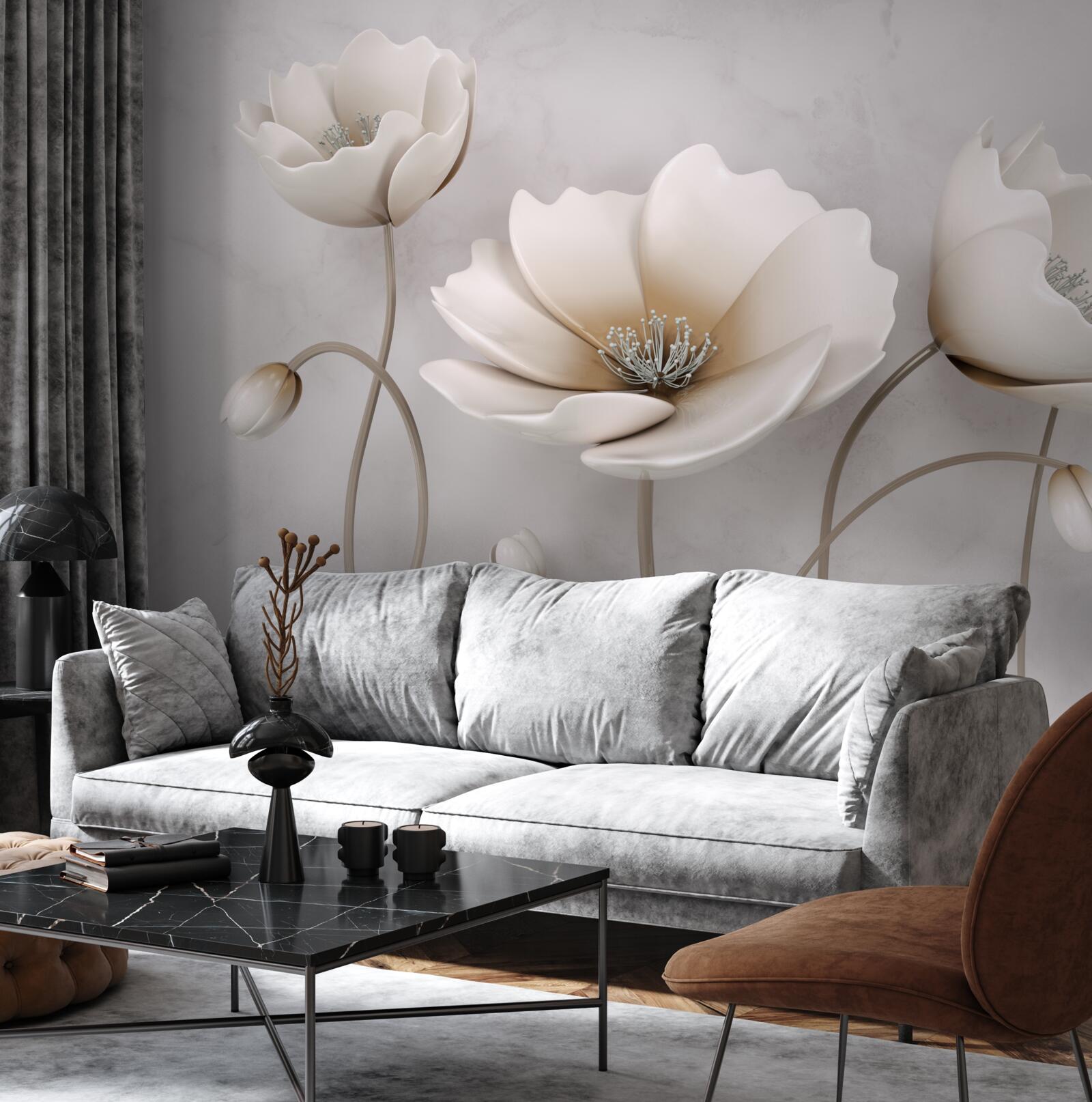 Fototapeta krásne snehobiele kvety