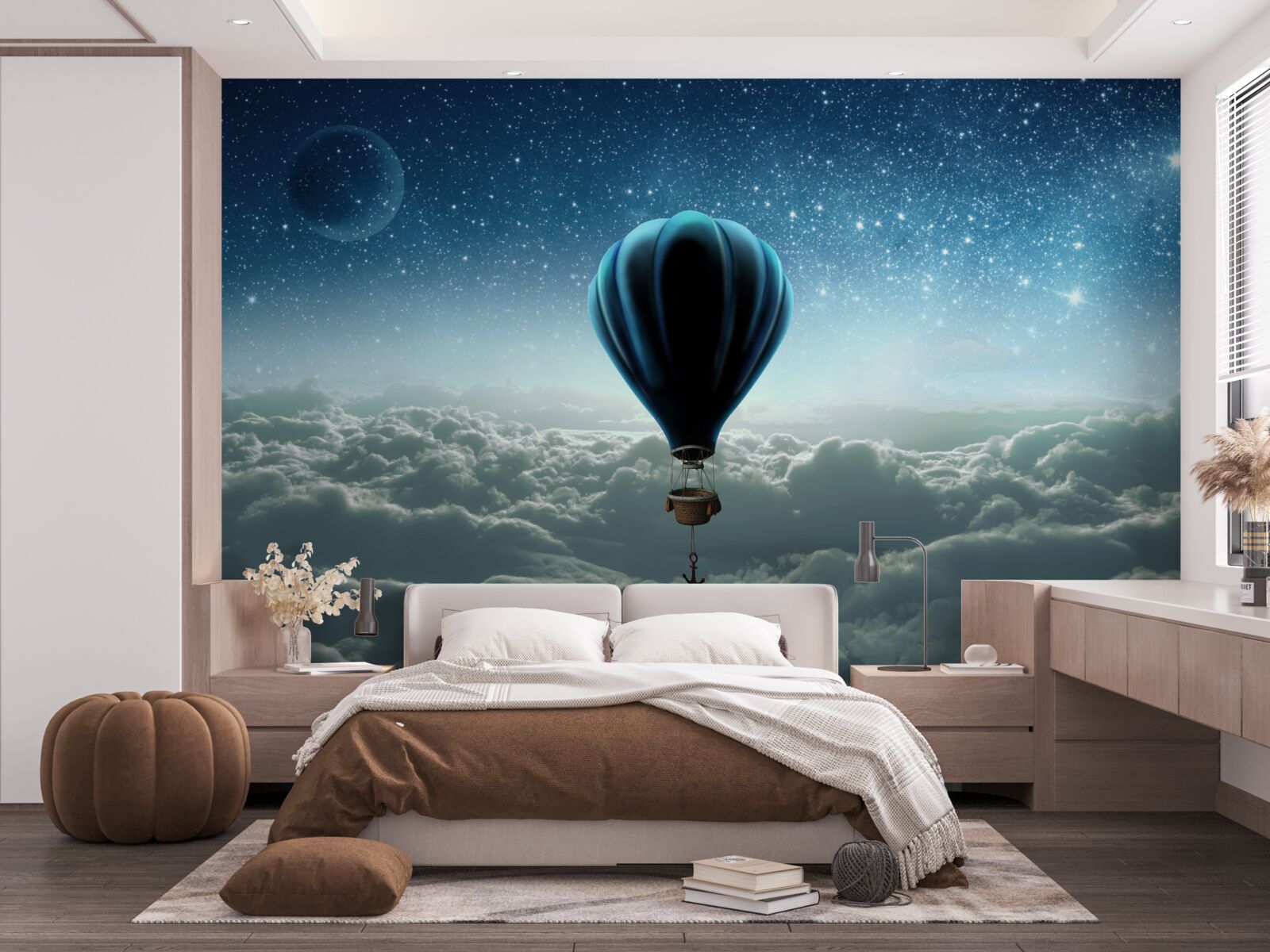 Fototapeta nebeská kupola s hviezdami na balóne