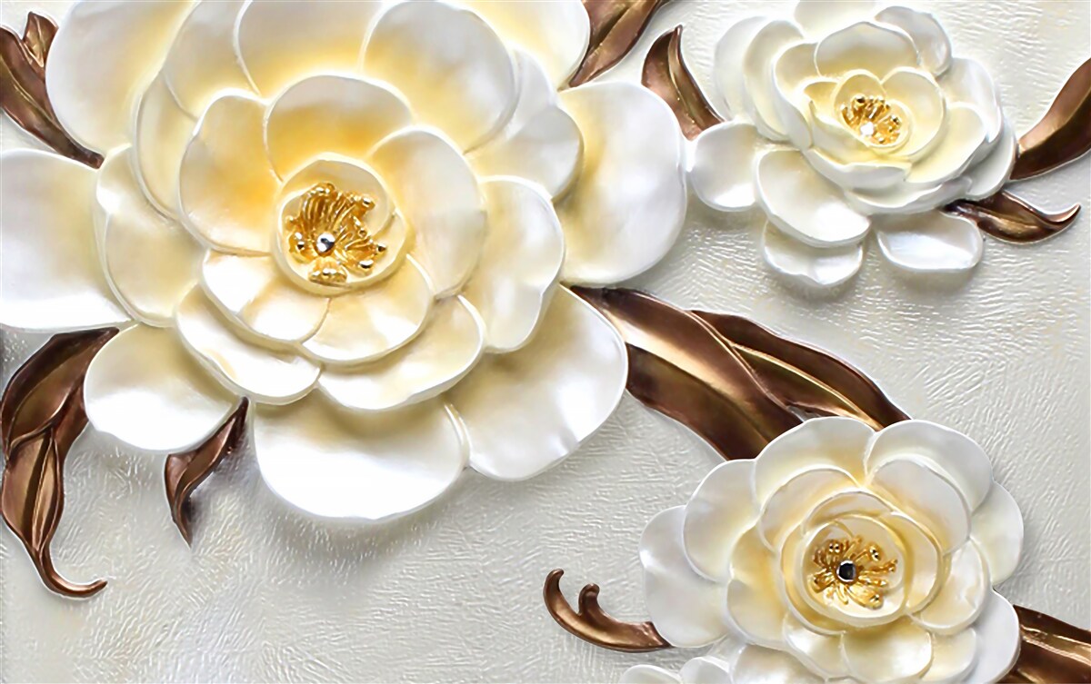 Fototapeta magnólie s bielymi púčikmi