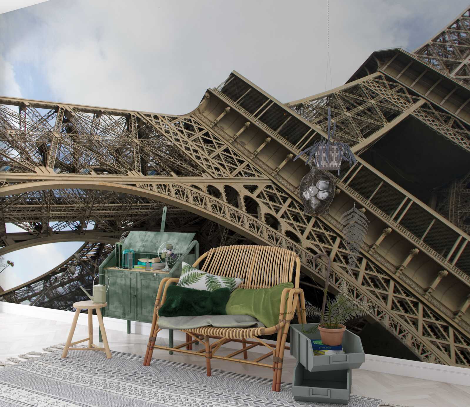 Fototapeta pri pohľade na Eiffelovu vežu