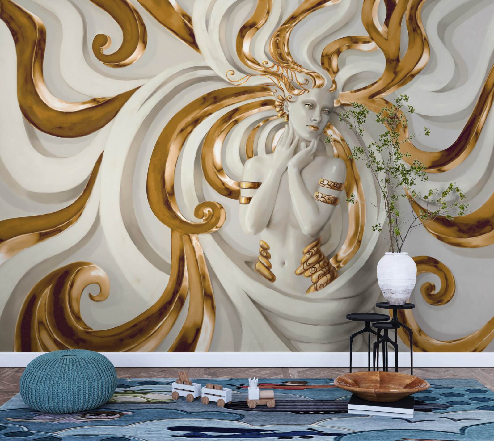 Fototapeta dáma so zlatými vlasmi