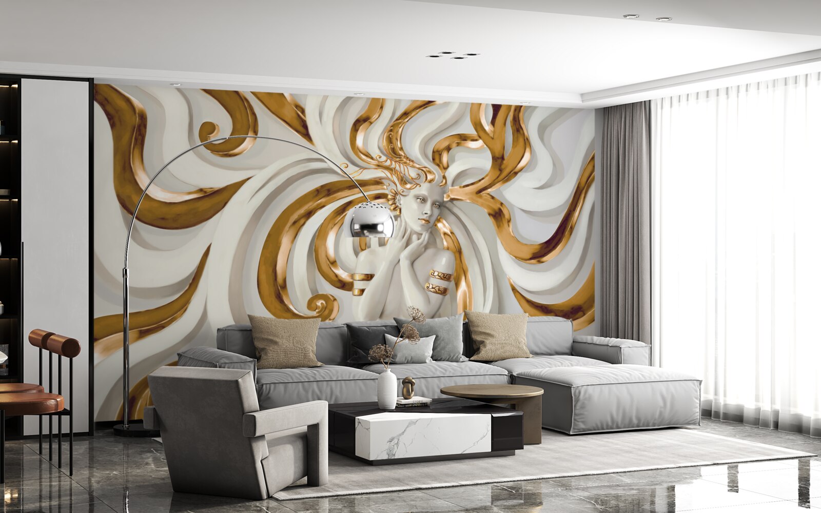 Fototapeta dáma so zlatými vlasmi