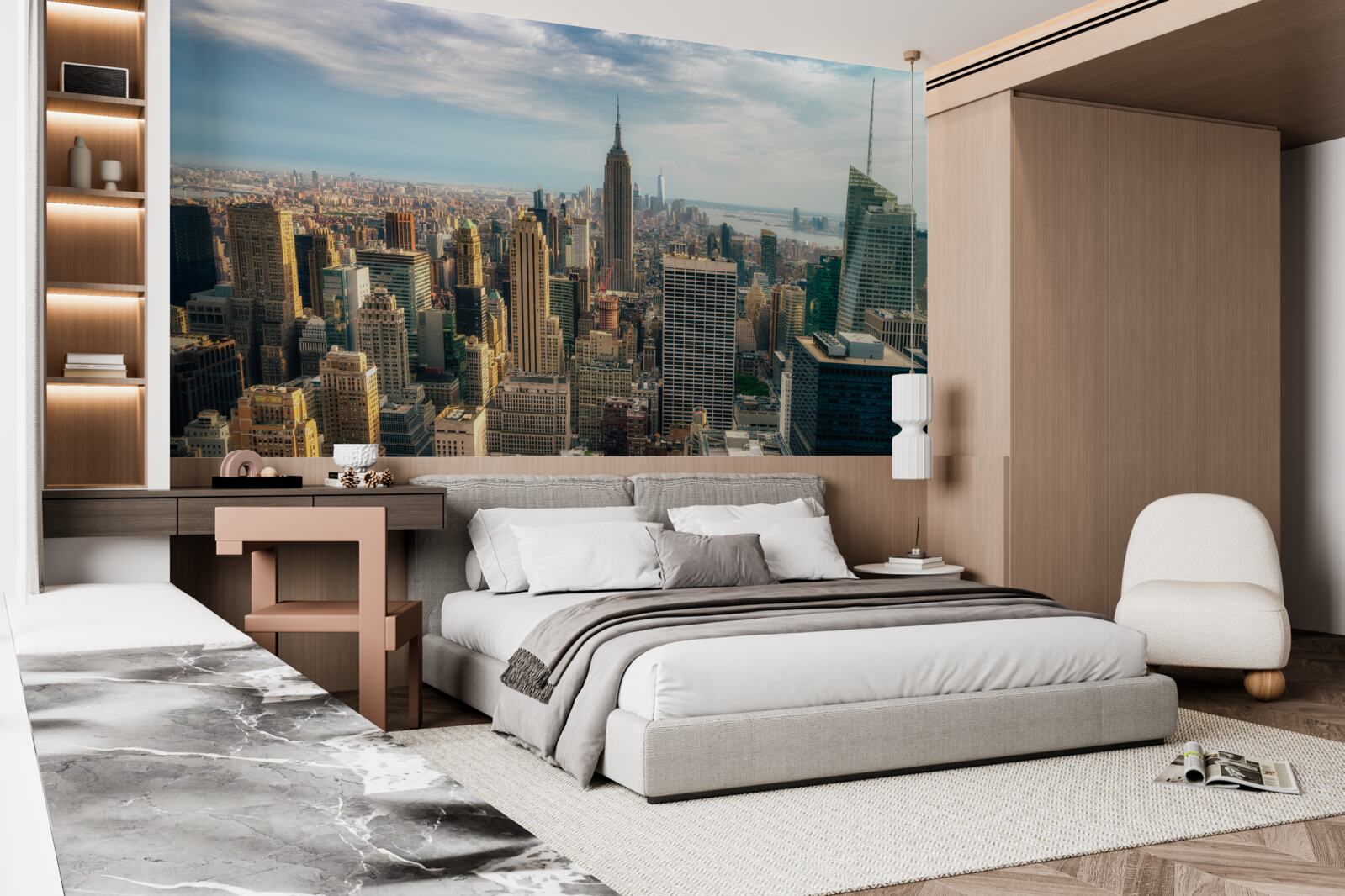 Fototapeta Výstavba Empire State je v plnom prúde