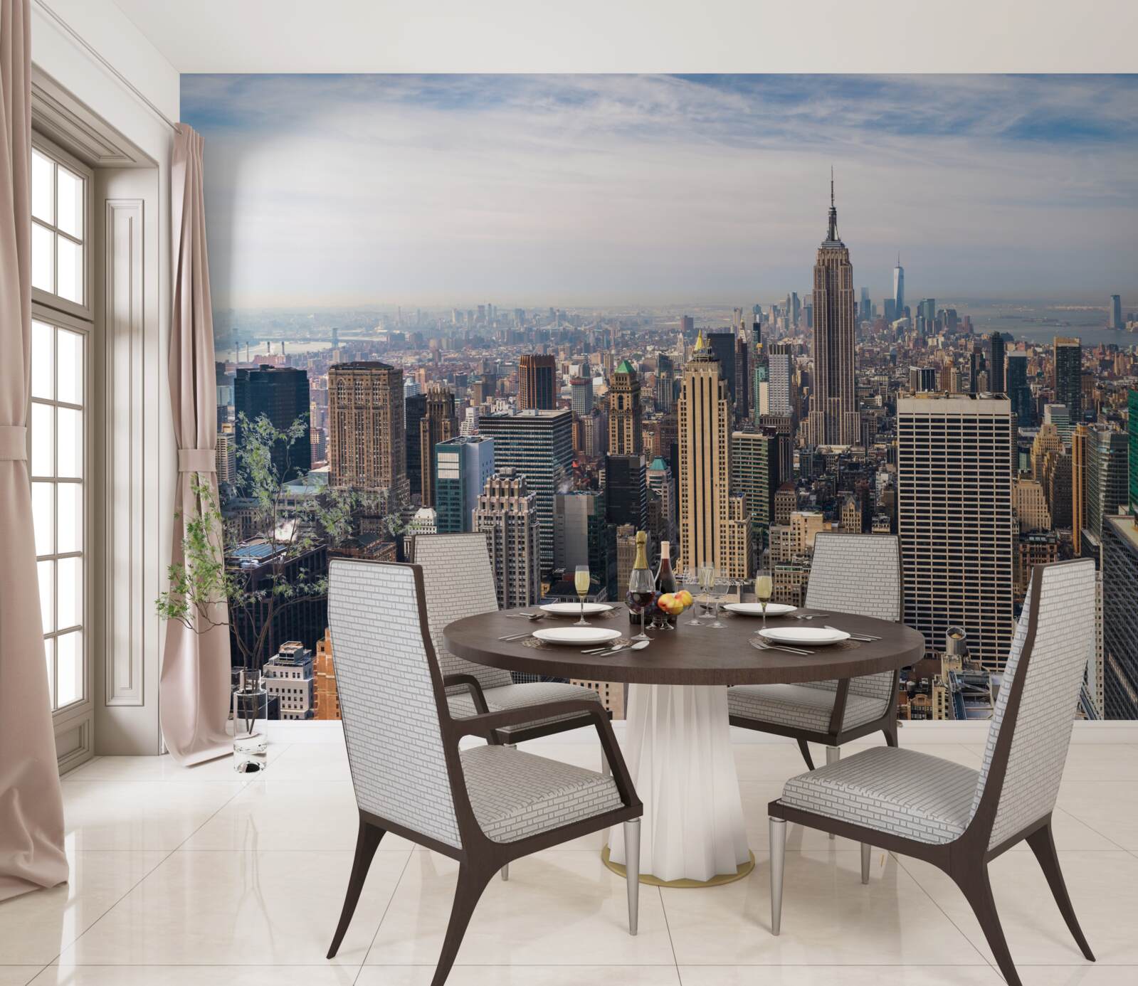 Fototapeta pohľad na Manhattan z vtáčej perspektívy