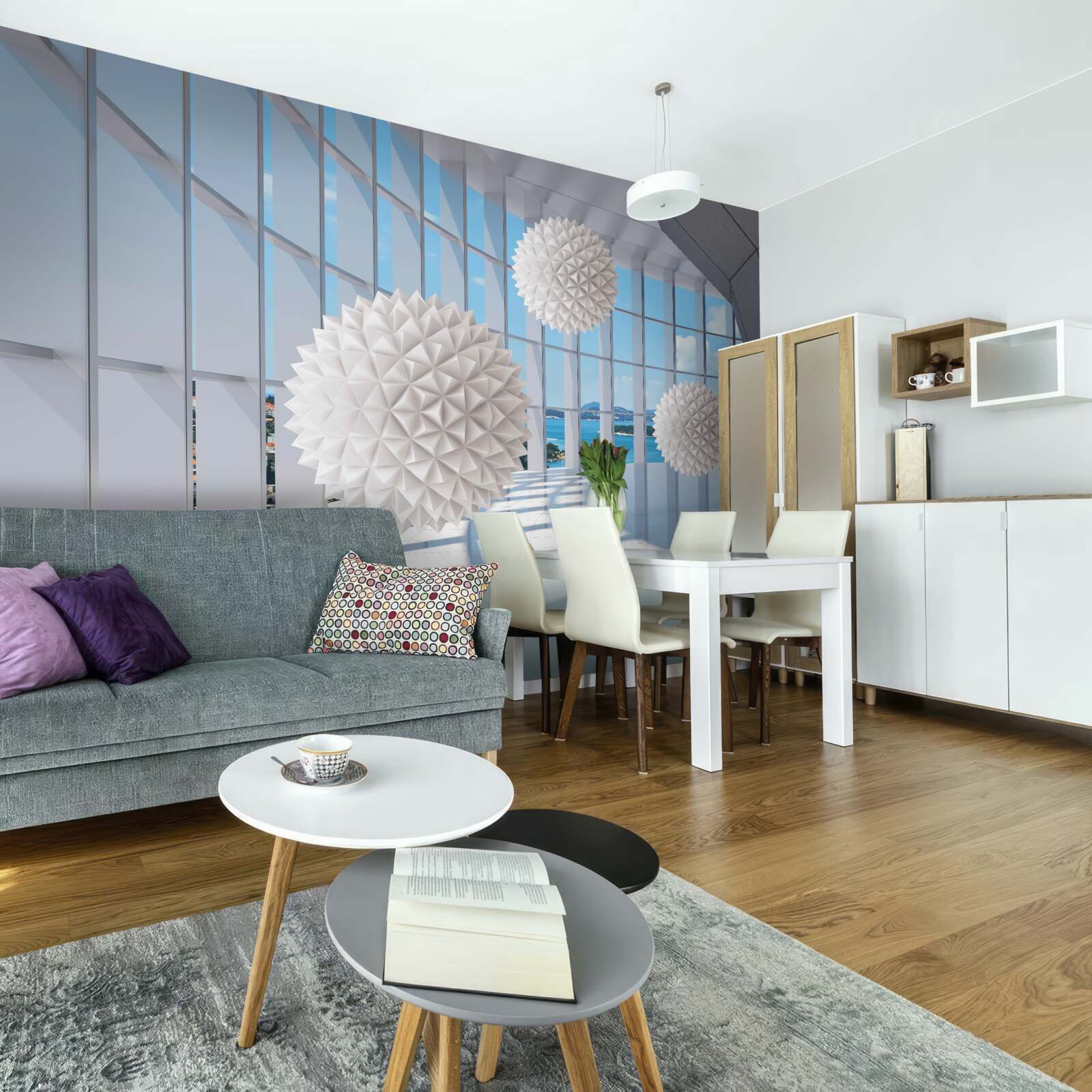 Fototapeta ihlové gule vo vizuálnom priechode