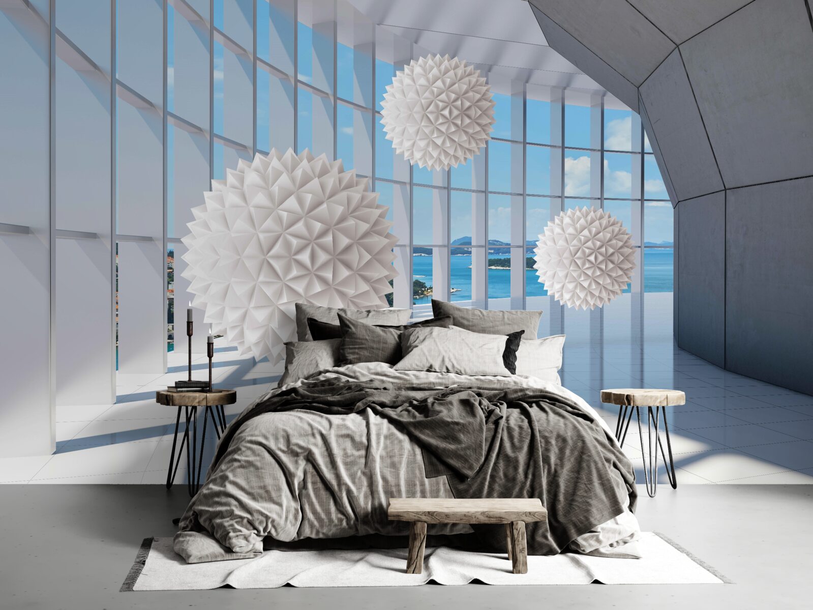 Fototapeta ihlové gule vo vizuálnom priechode