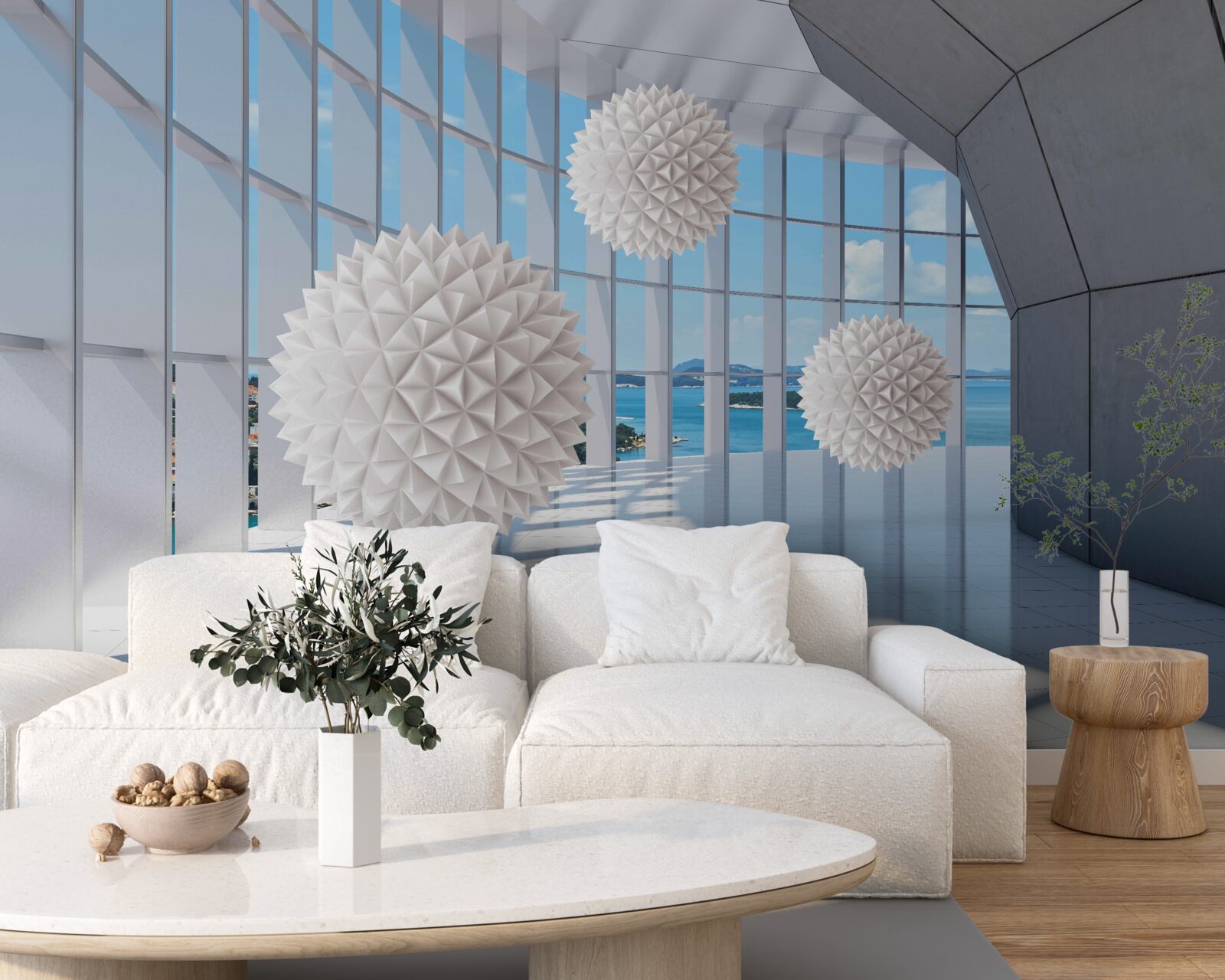 Fototapeta ihlové gule vo vizuálnom priechode