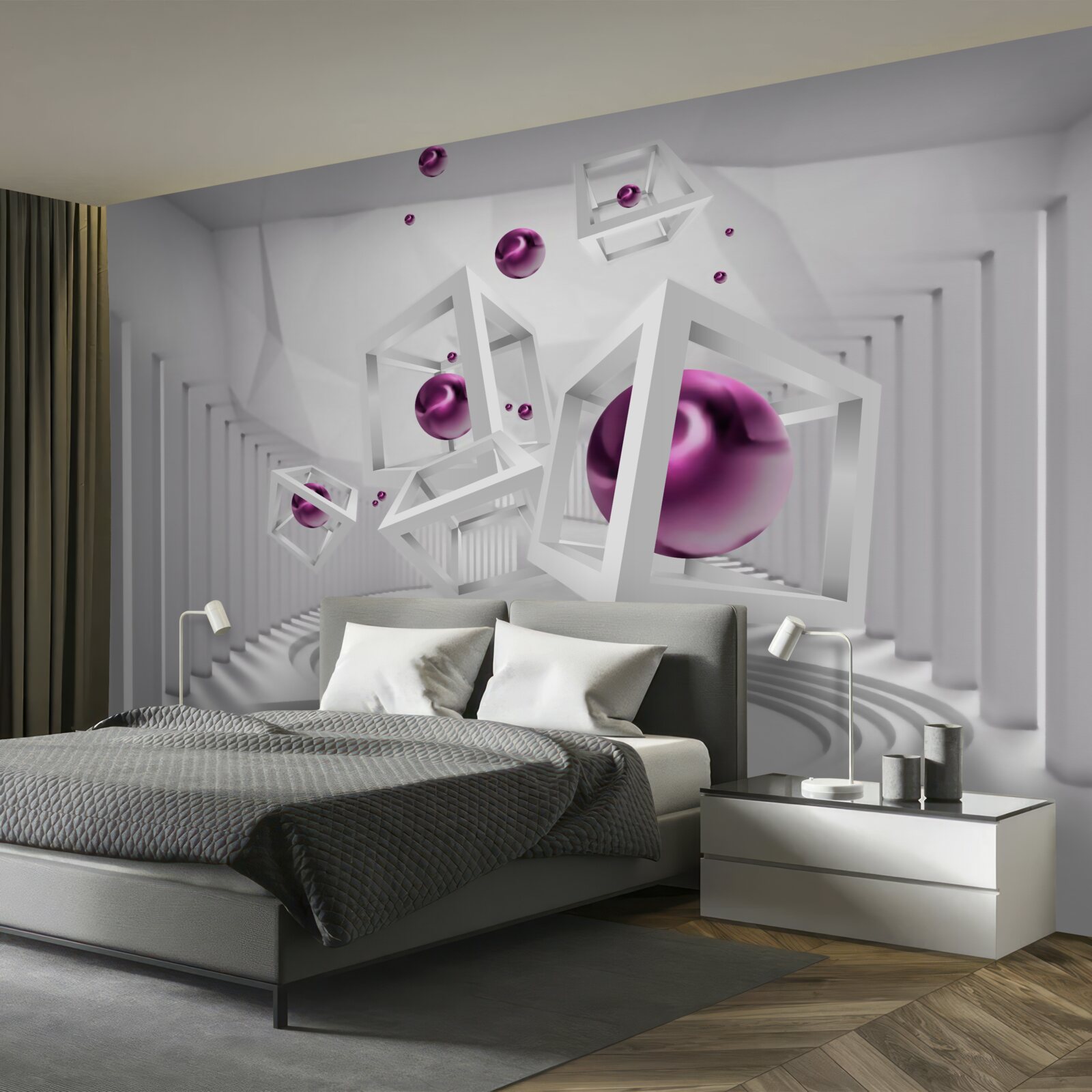 Fototapeta geometrické tvary a schody v koncepte abstrakcie