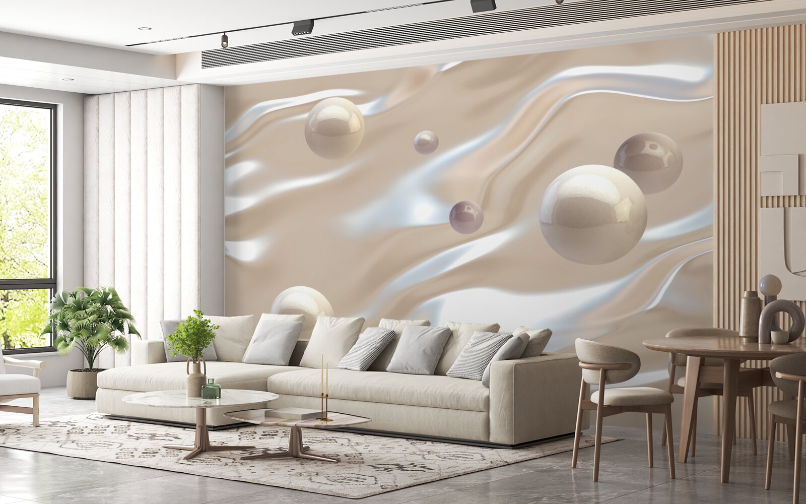 Fototapeta zlaté perly na vodnej hladine