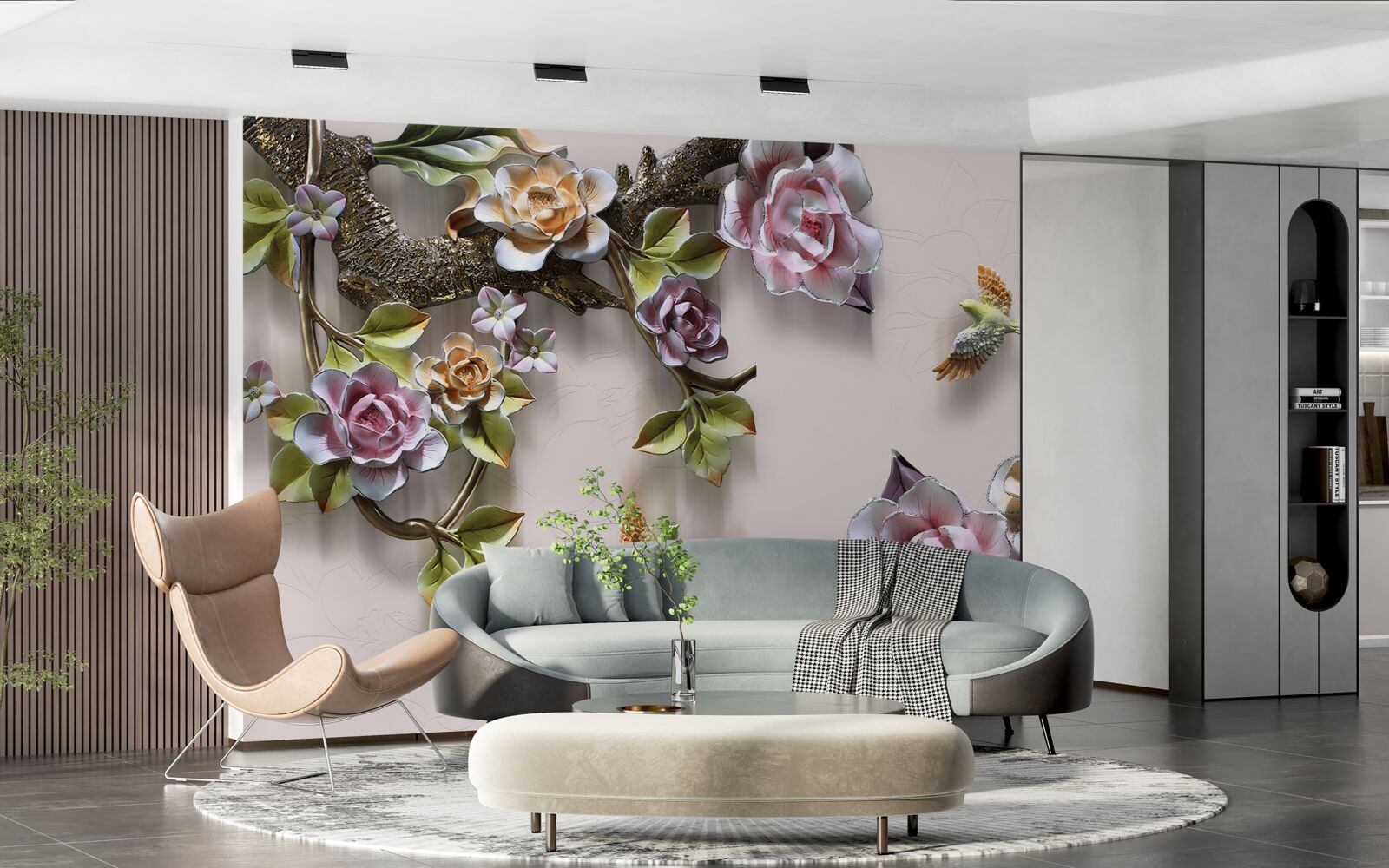 Fototapeta krásna harmónia konárov zdobených kvetmi